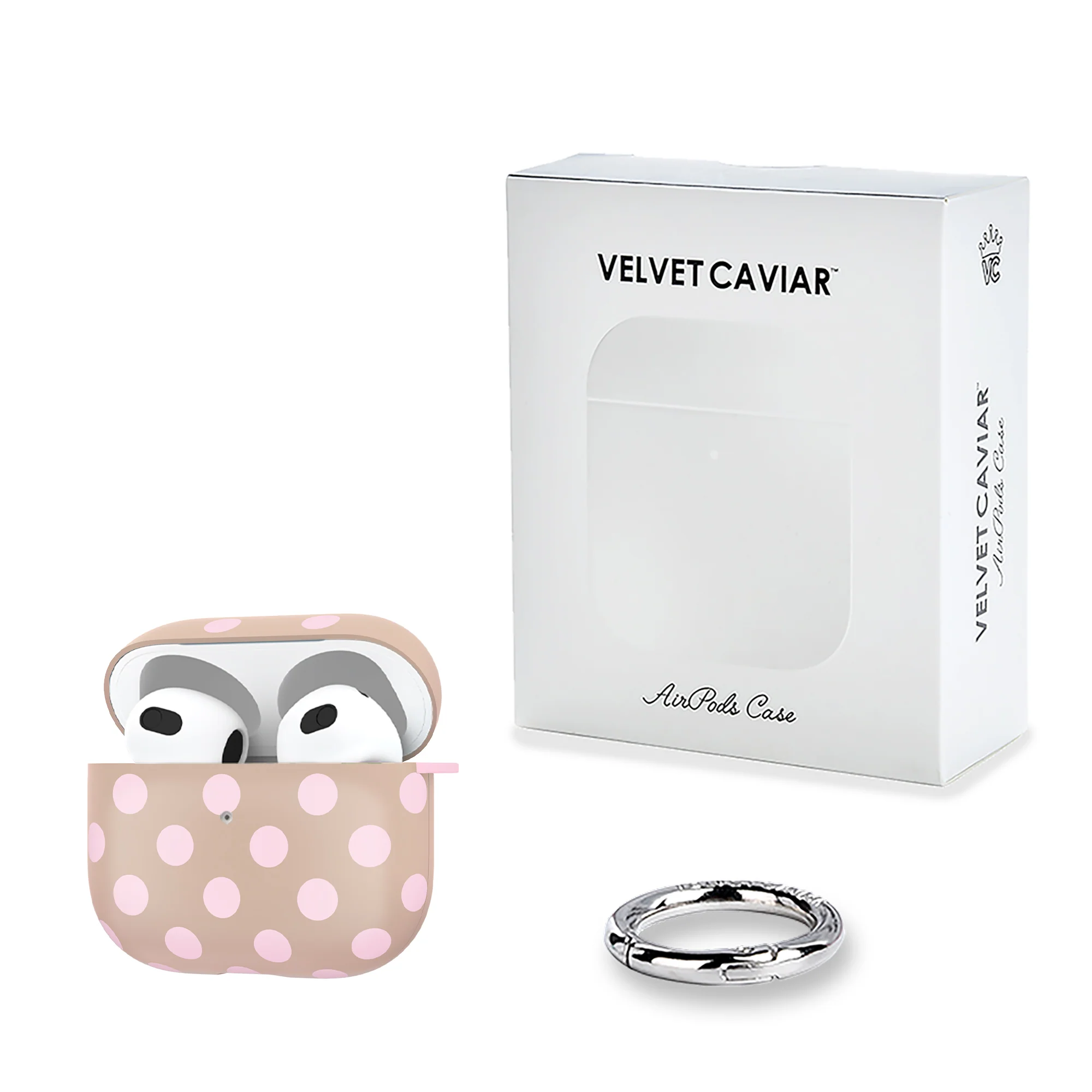 Brown Sugar Polka Dot AirPod Case - Image 10