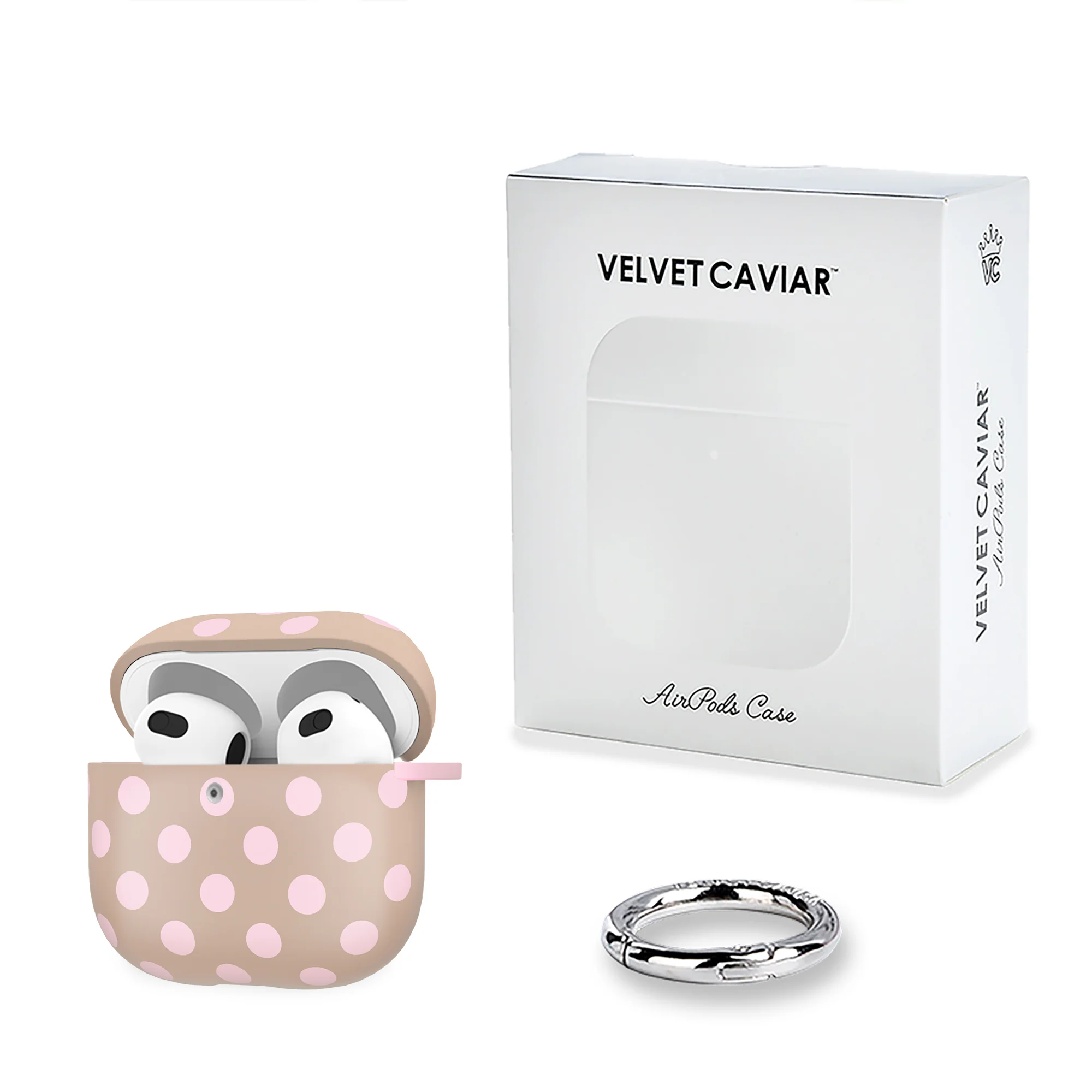 Brown Sugar Polka Dot AirPod Case - Image 15