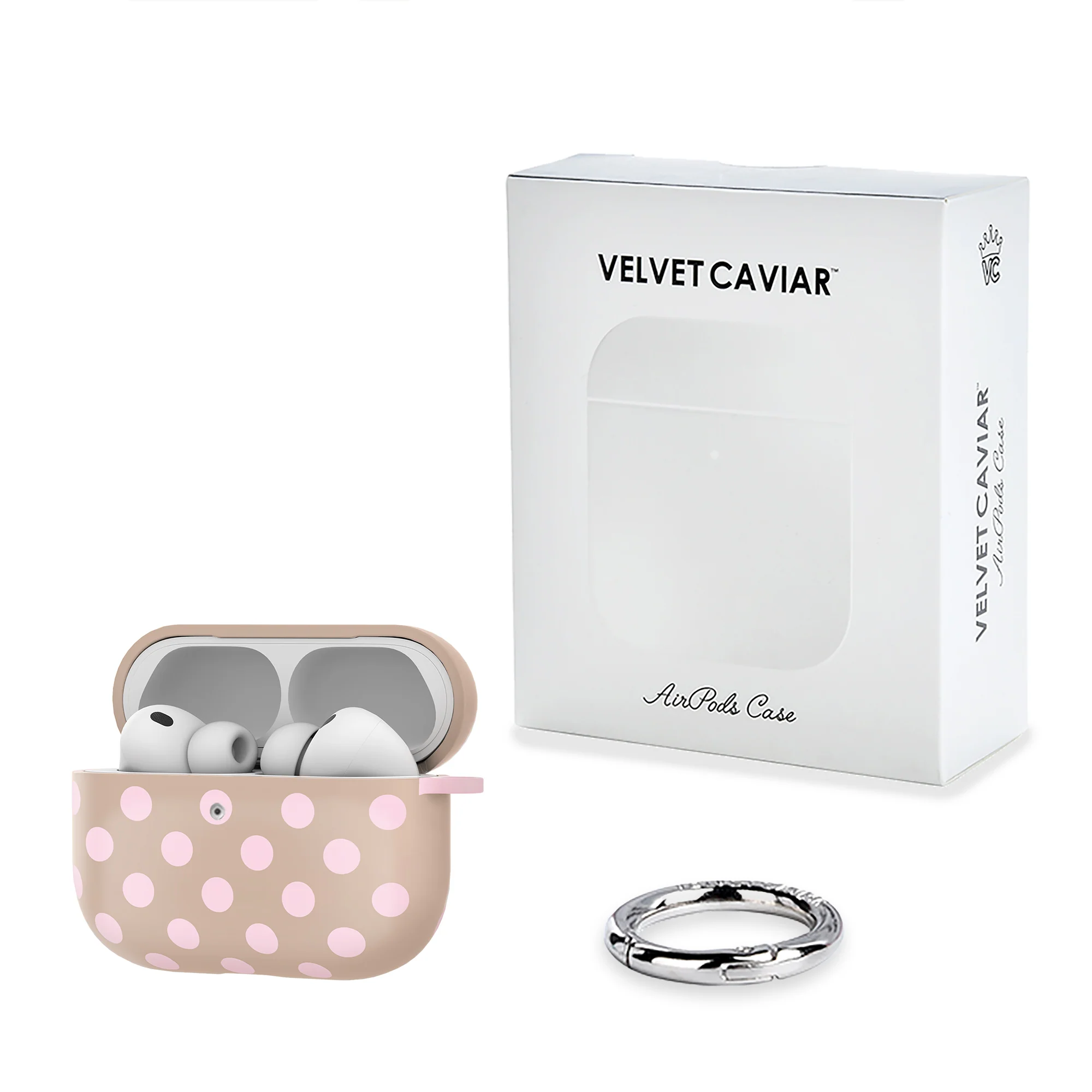 Brown Sugar Polka Dot AirPod Case - Image 25