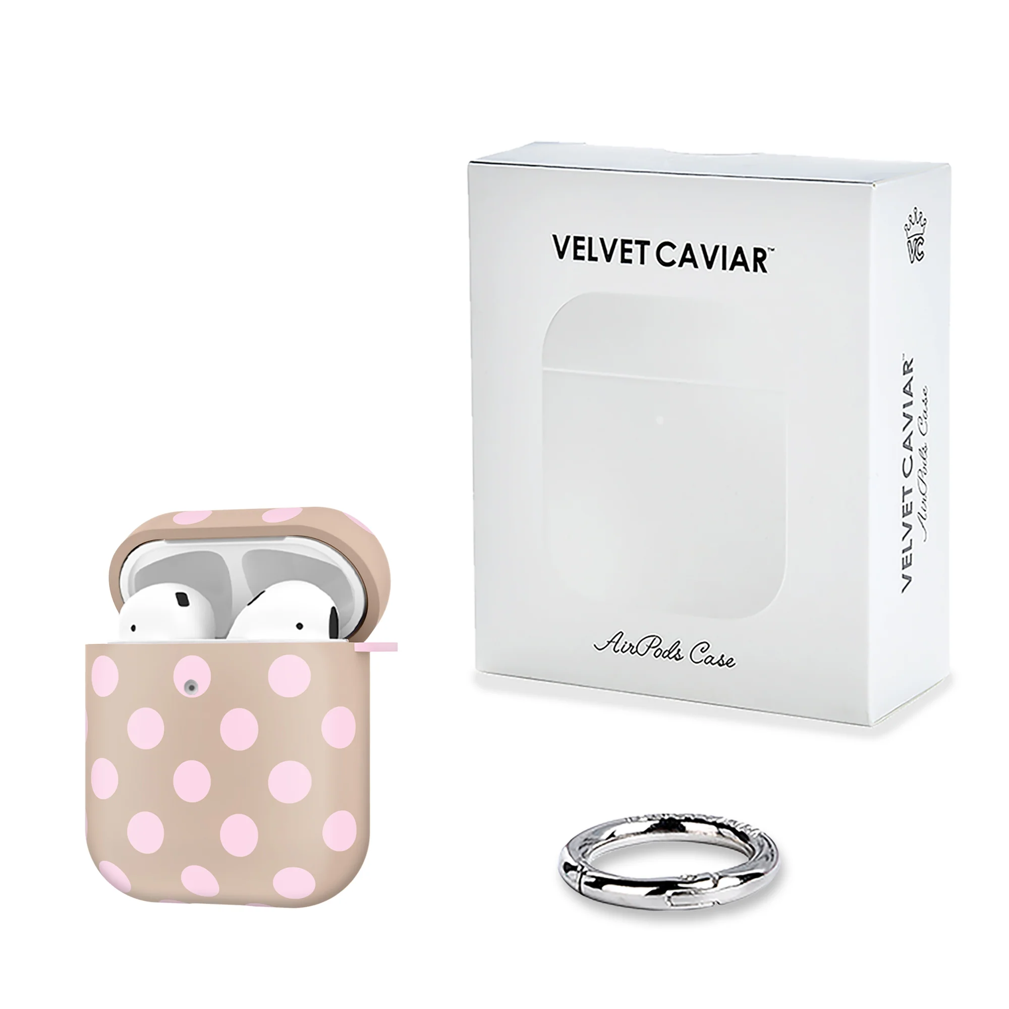 Brown Sugar Polka Dot AirPod Case - Image 5