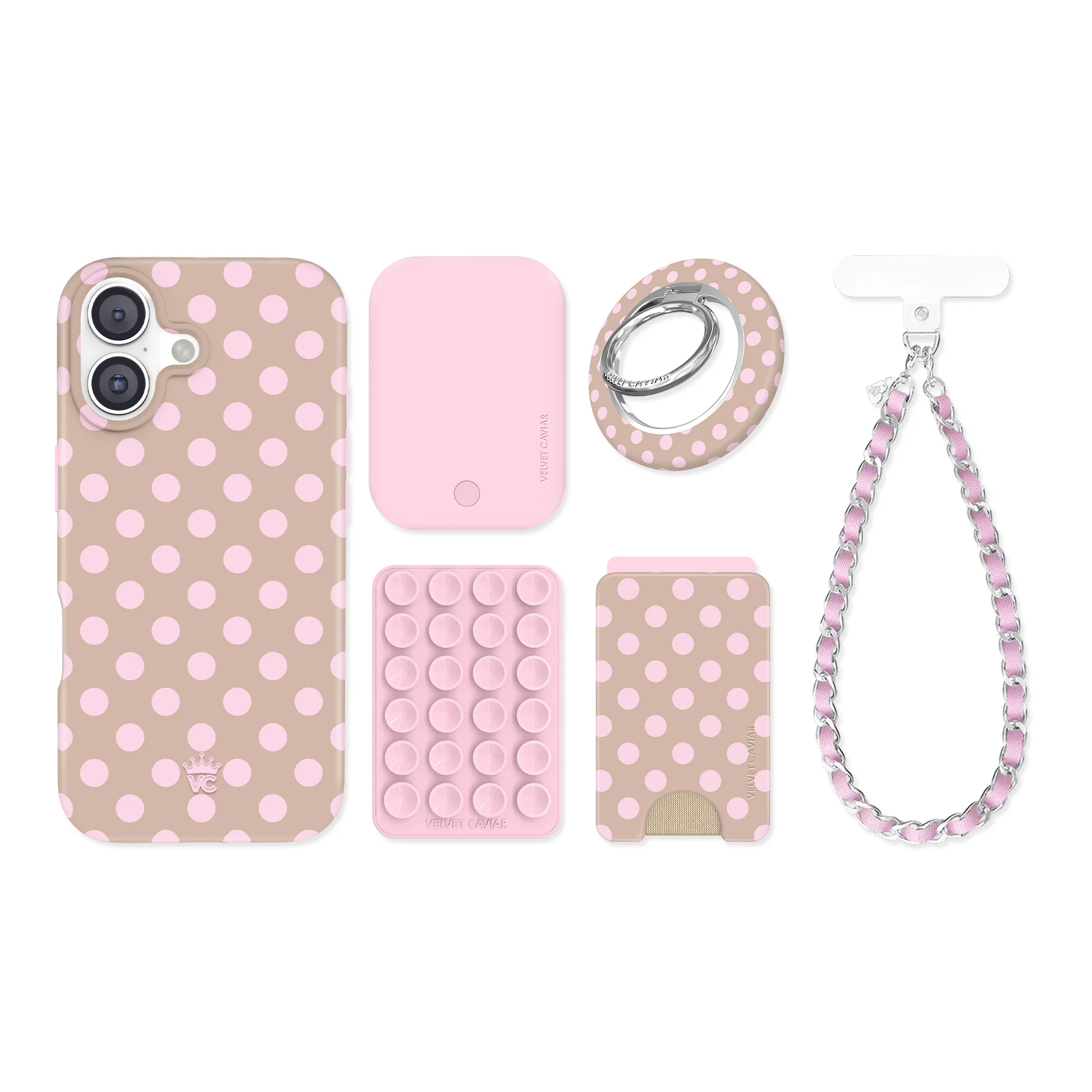 Brown Sugar Polka Dot iPhone Bundle Set - Image 106