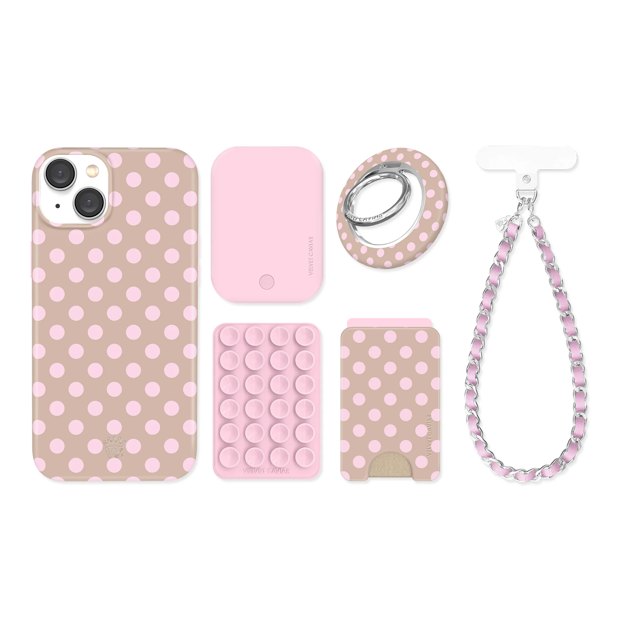 Brown Sugar Polka Dot iPhone Bundle Set - Image 22