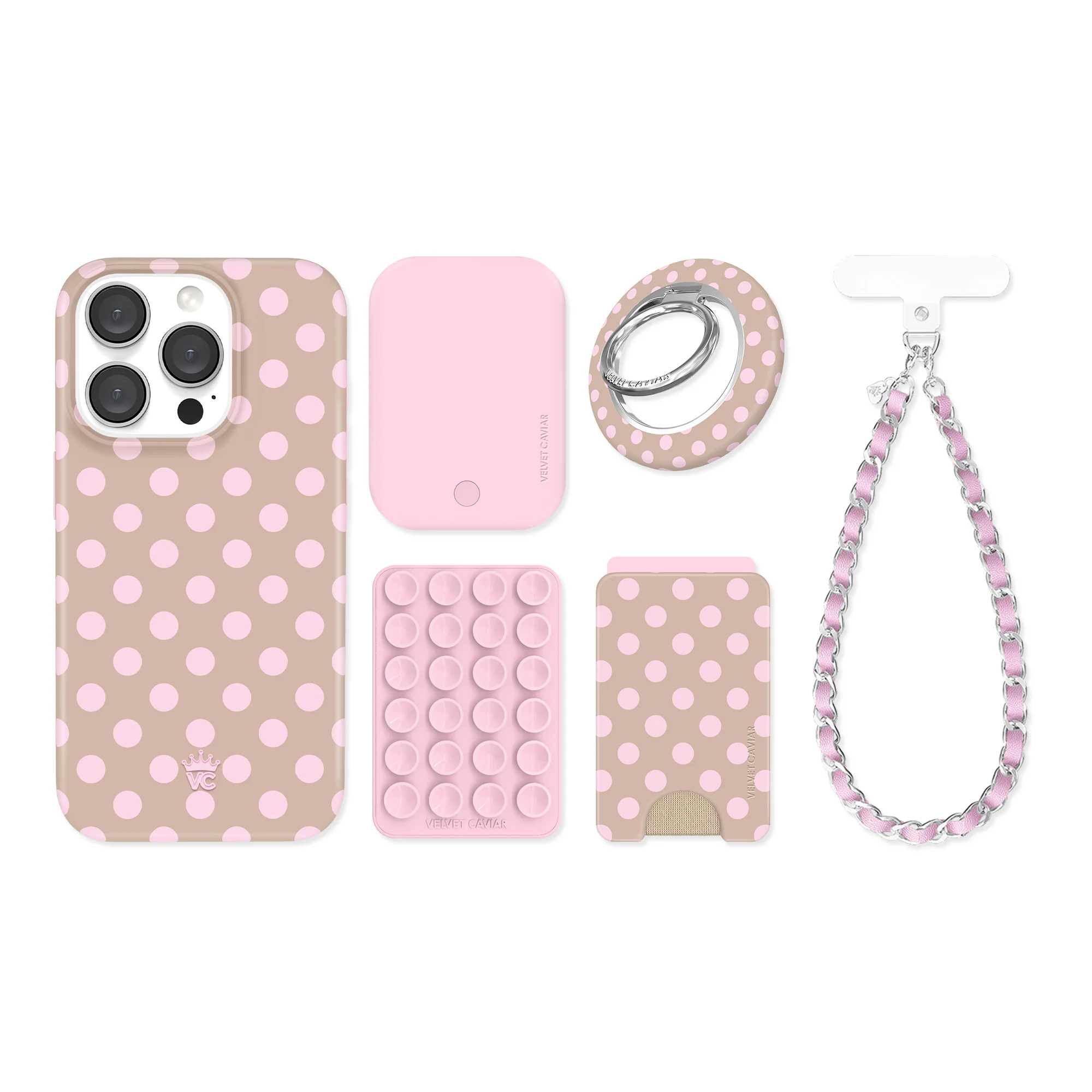 Brown Sugar Polka Dot iPhone Bundle Set - Image 43