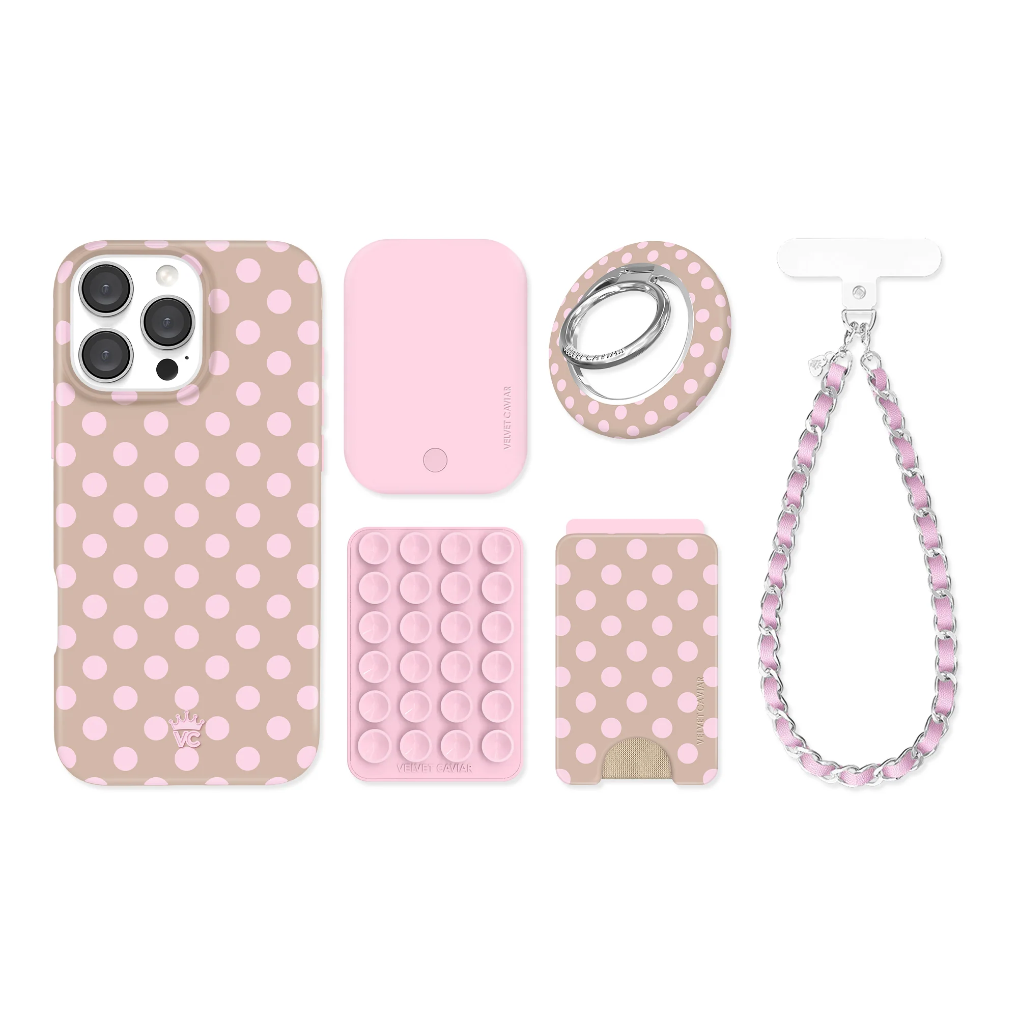 Brown Sugar Polka Dot iPhone Bundle Set - Image 64