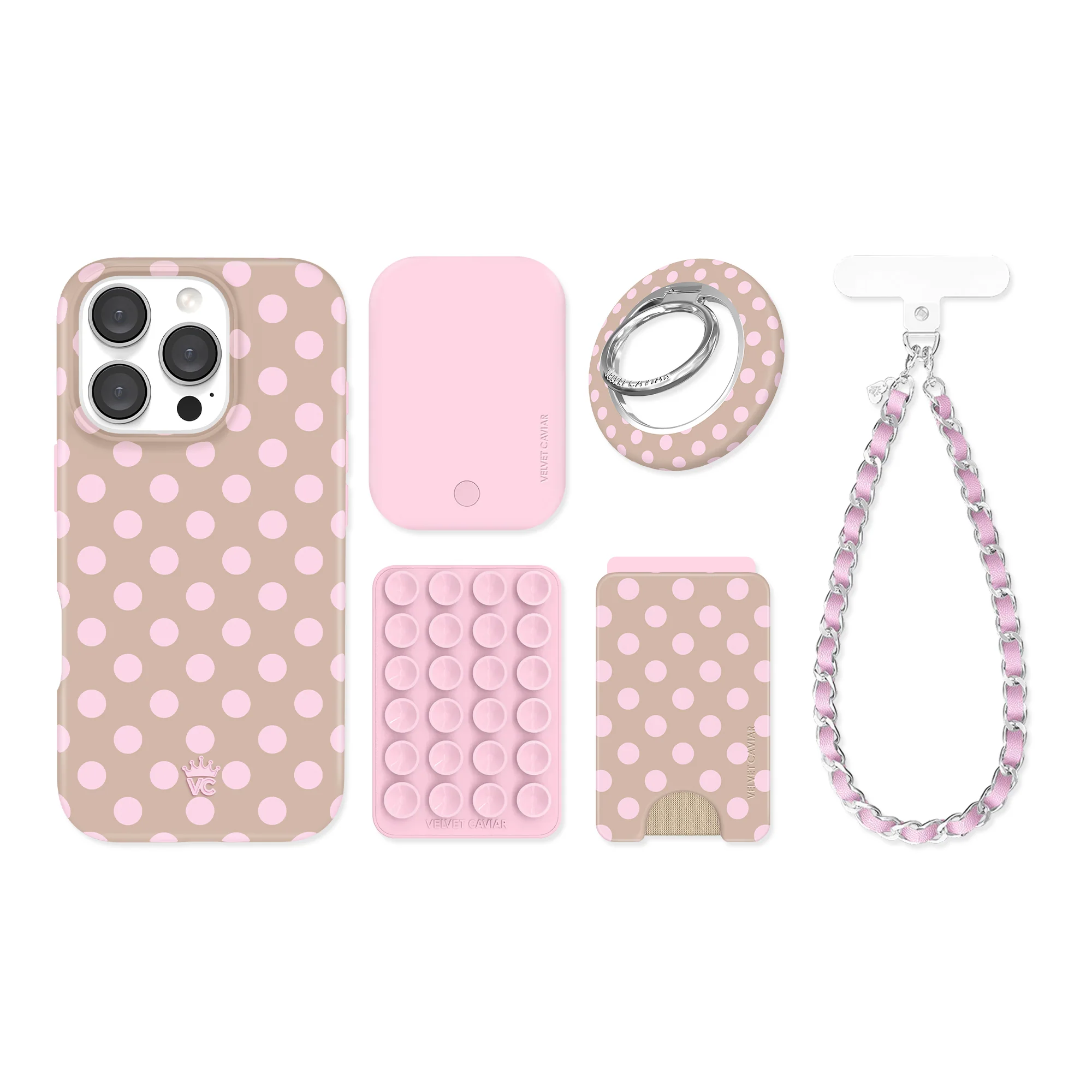 Brown Sugar Polka Dot iPhone Bundle Set - Image 71