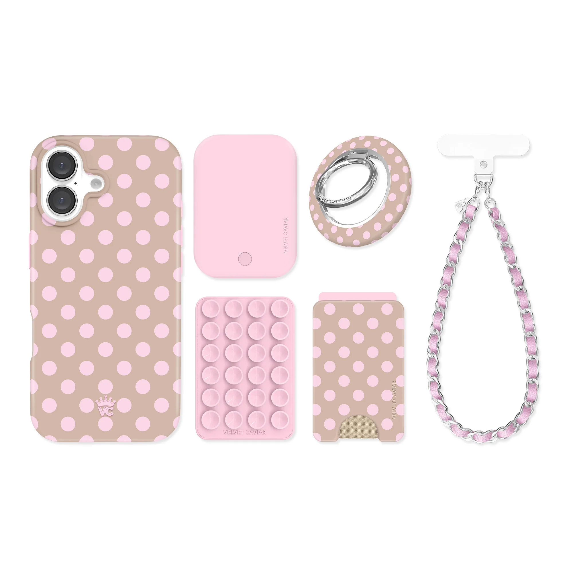 Brown Sugar Polka Dot iPhone Bundle Set - Image 78