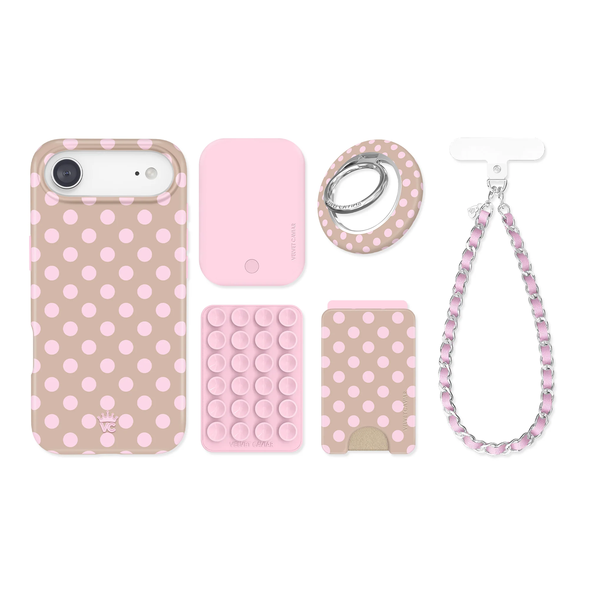 Brown Sugar Polka Dot iPhone Bundle Set - Image 85