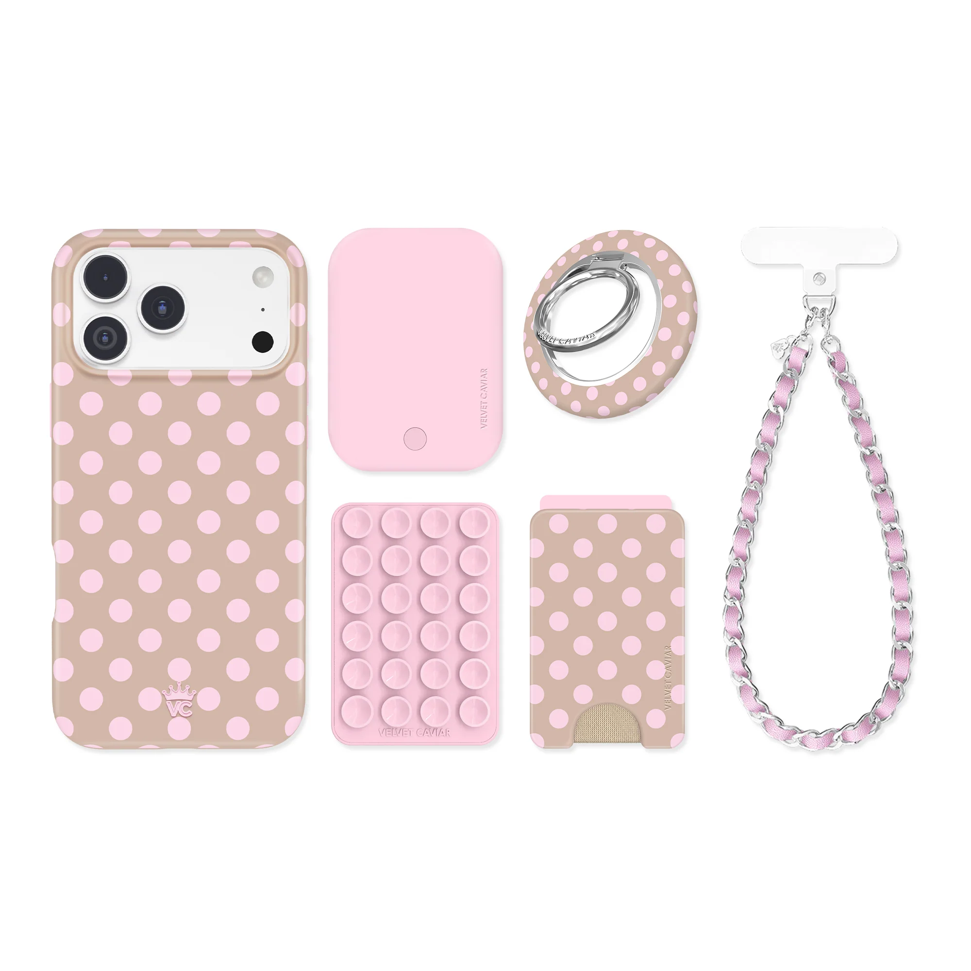 Brown Sugar Polka Dot iPhone Bundle Set - Image 92