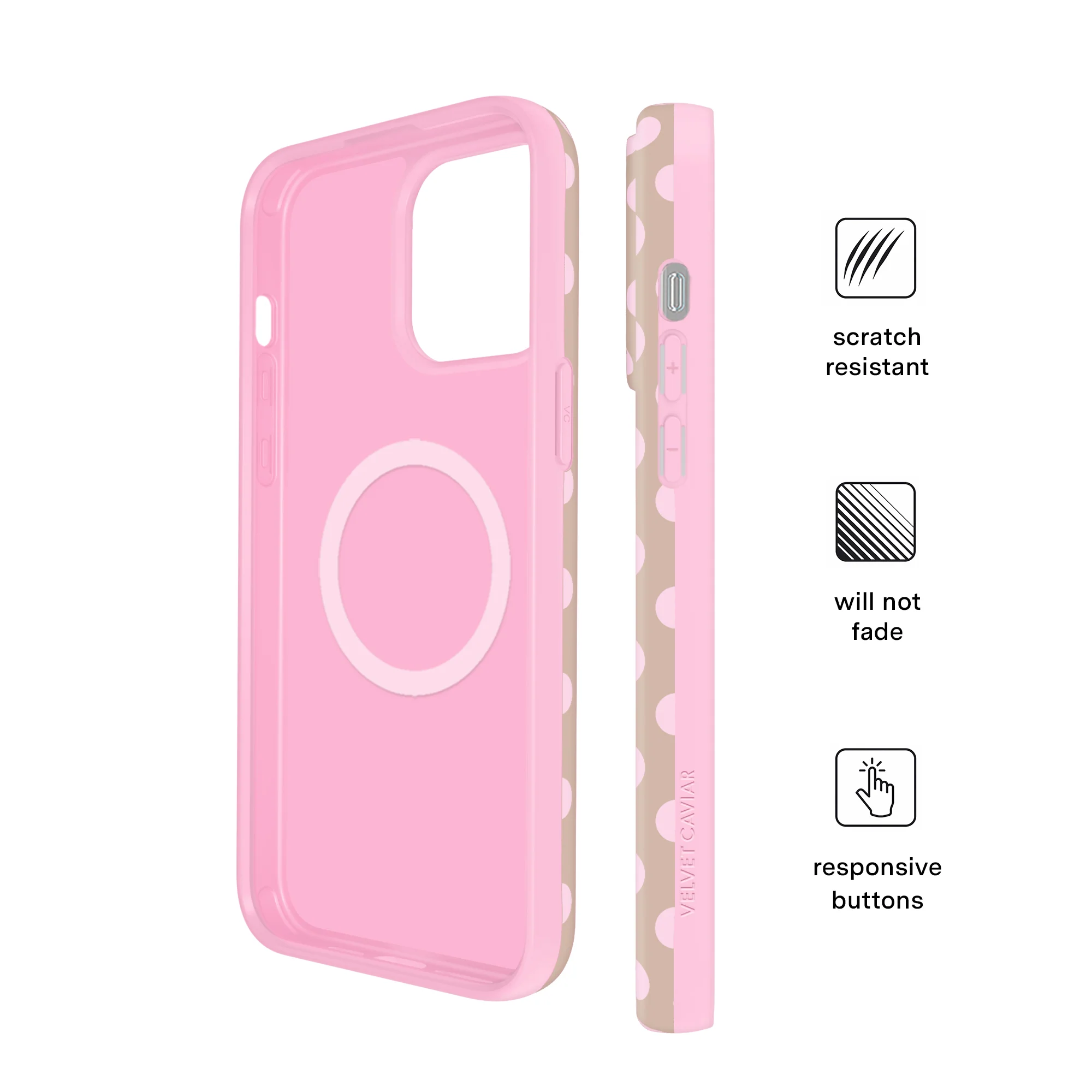 Brown Sugar Polka Dot iPhone Case - Image 10