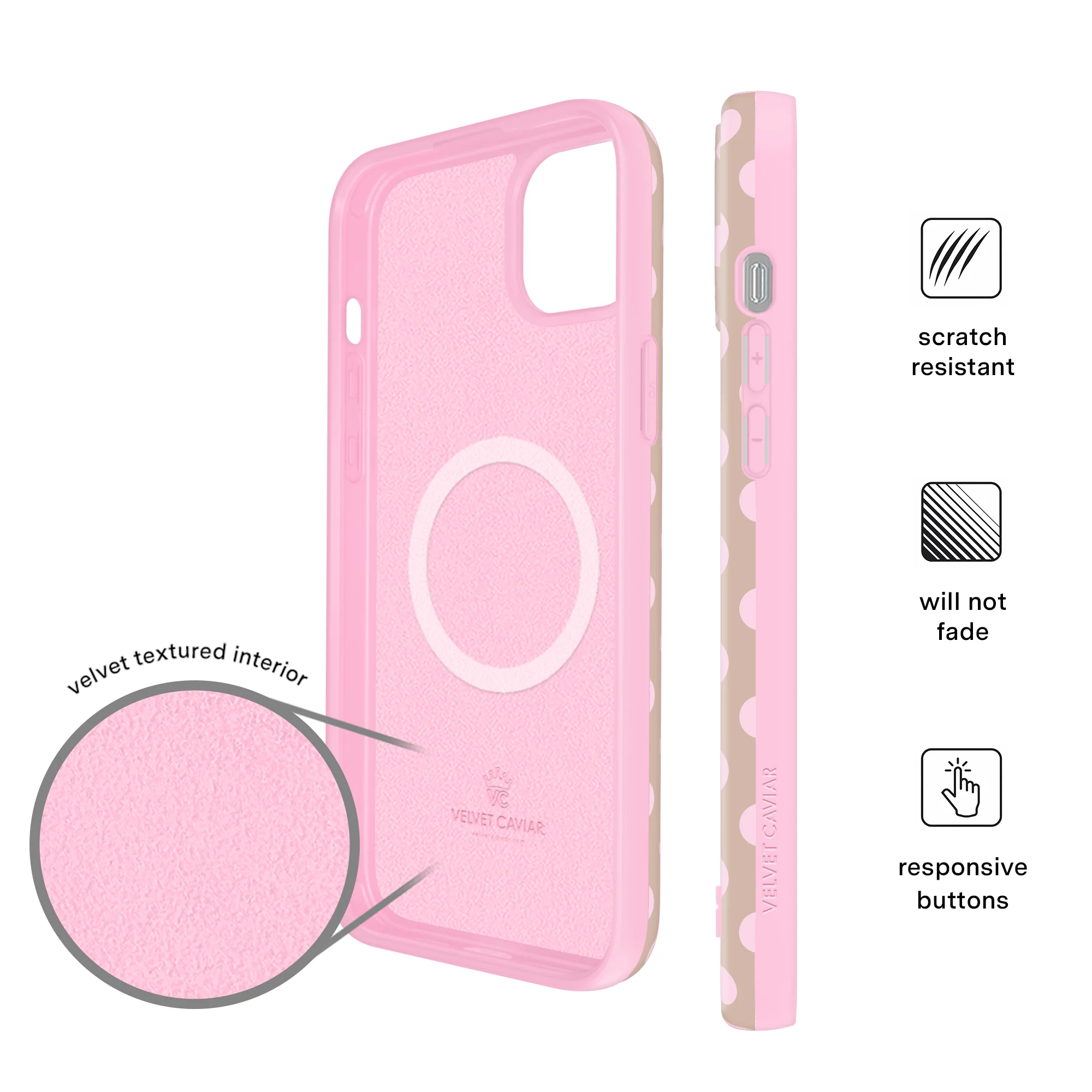 Brown Sugar Polka Dot iPhone Case - Image 25