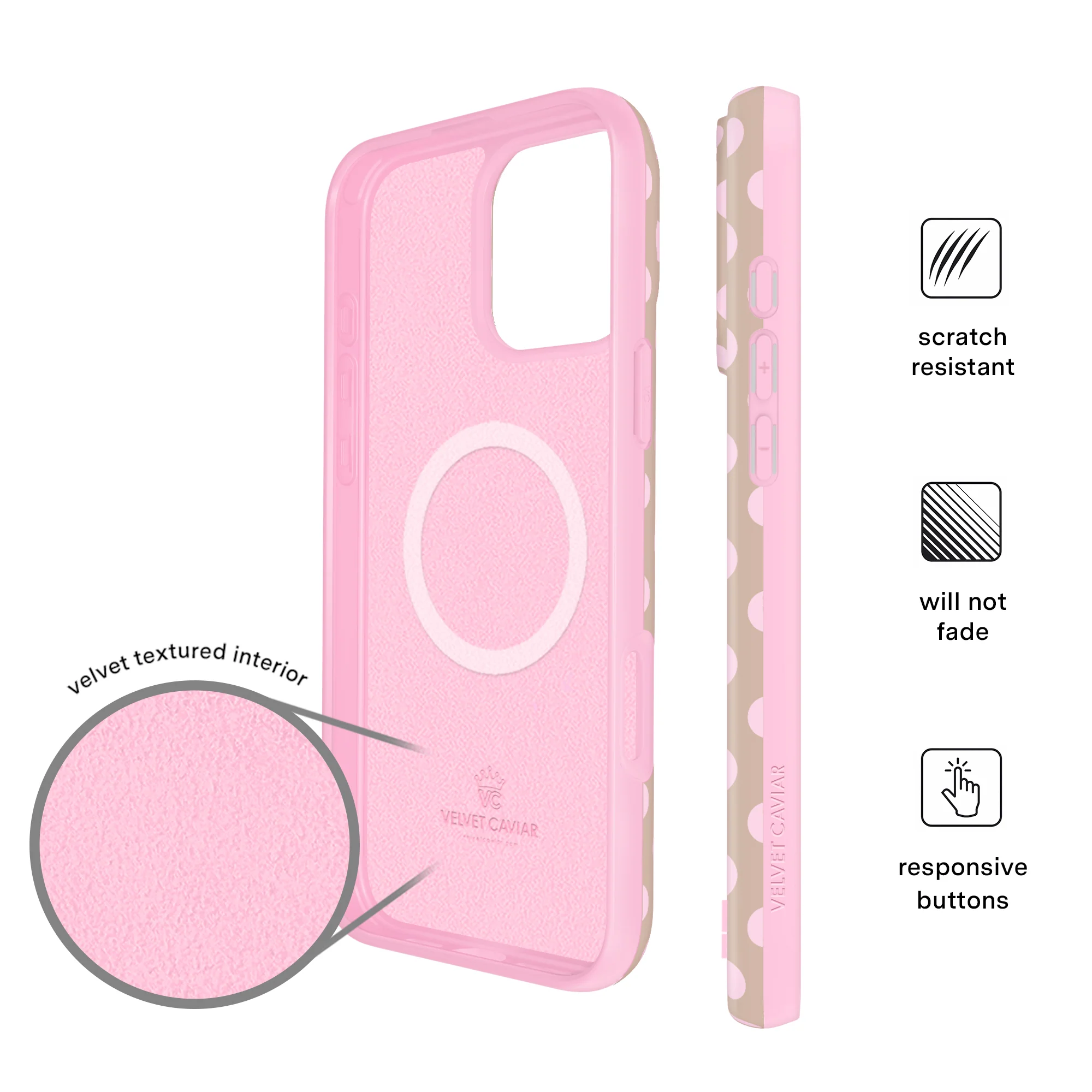 Brown Sugar Polka Dot iPhone Case - Image 50