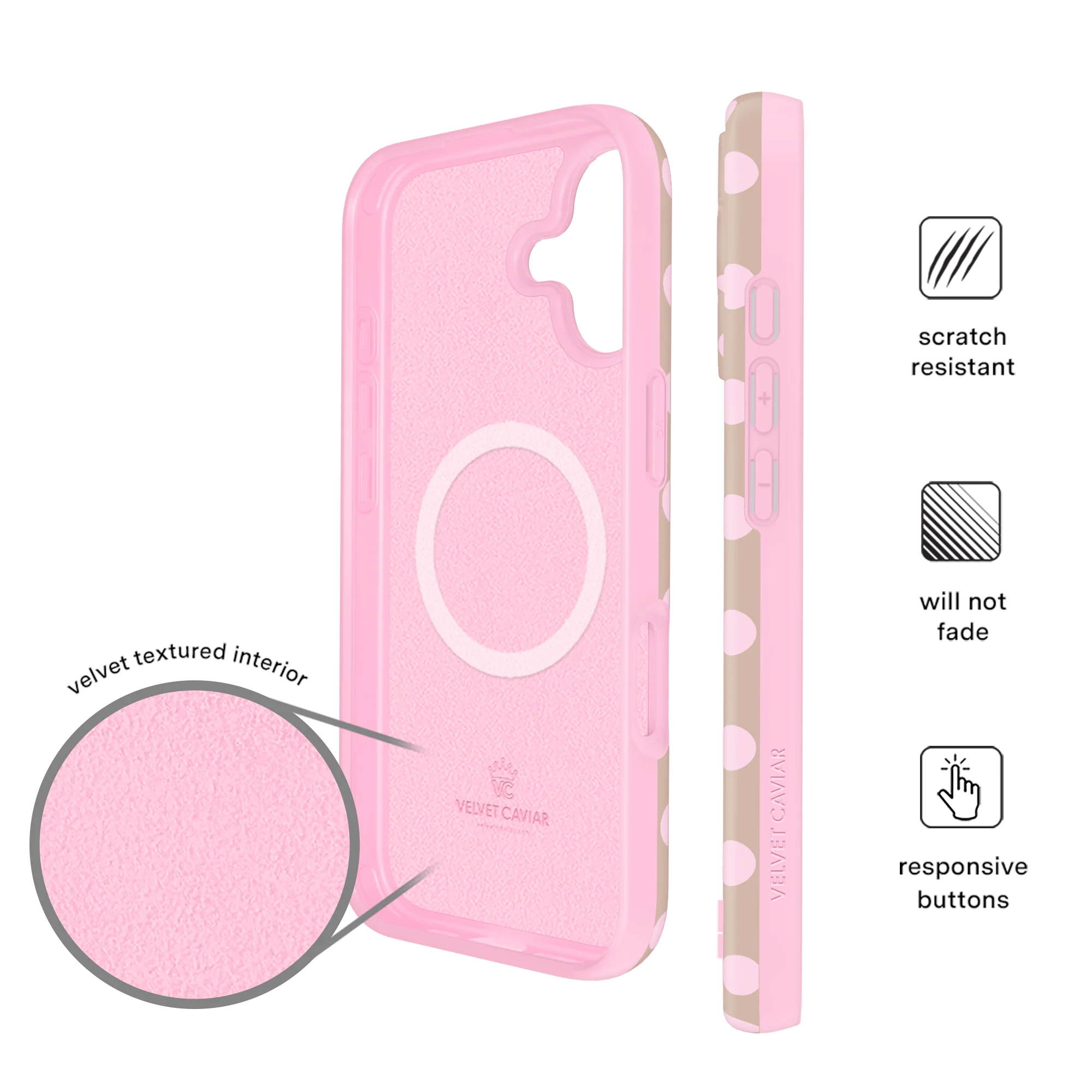 Brown Sugar Polka Dot iPhone Case - Image 60