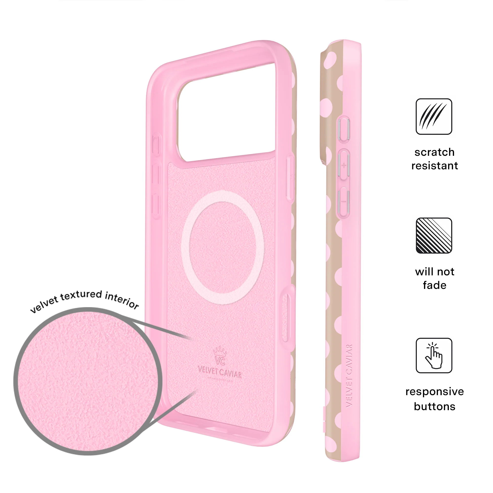 Brown Sugar Polka Dot iPhone Case - Image 70