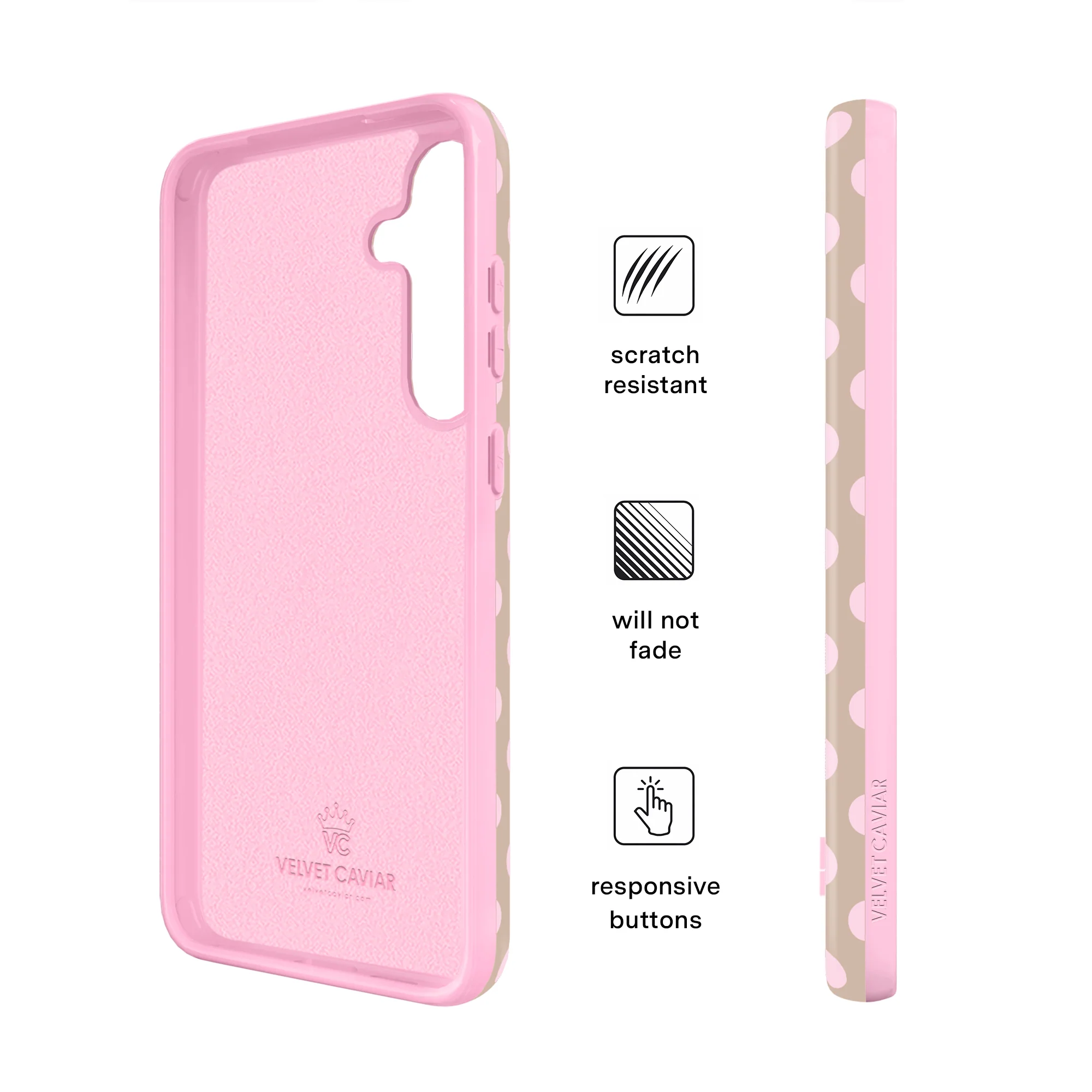 Brown Sugar Polka Dot Samsung Case - Image 40