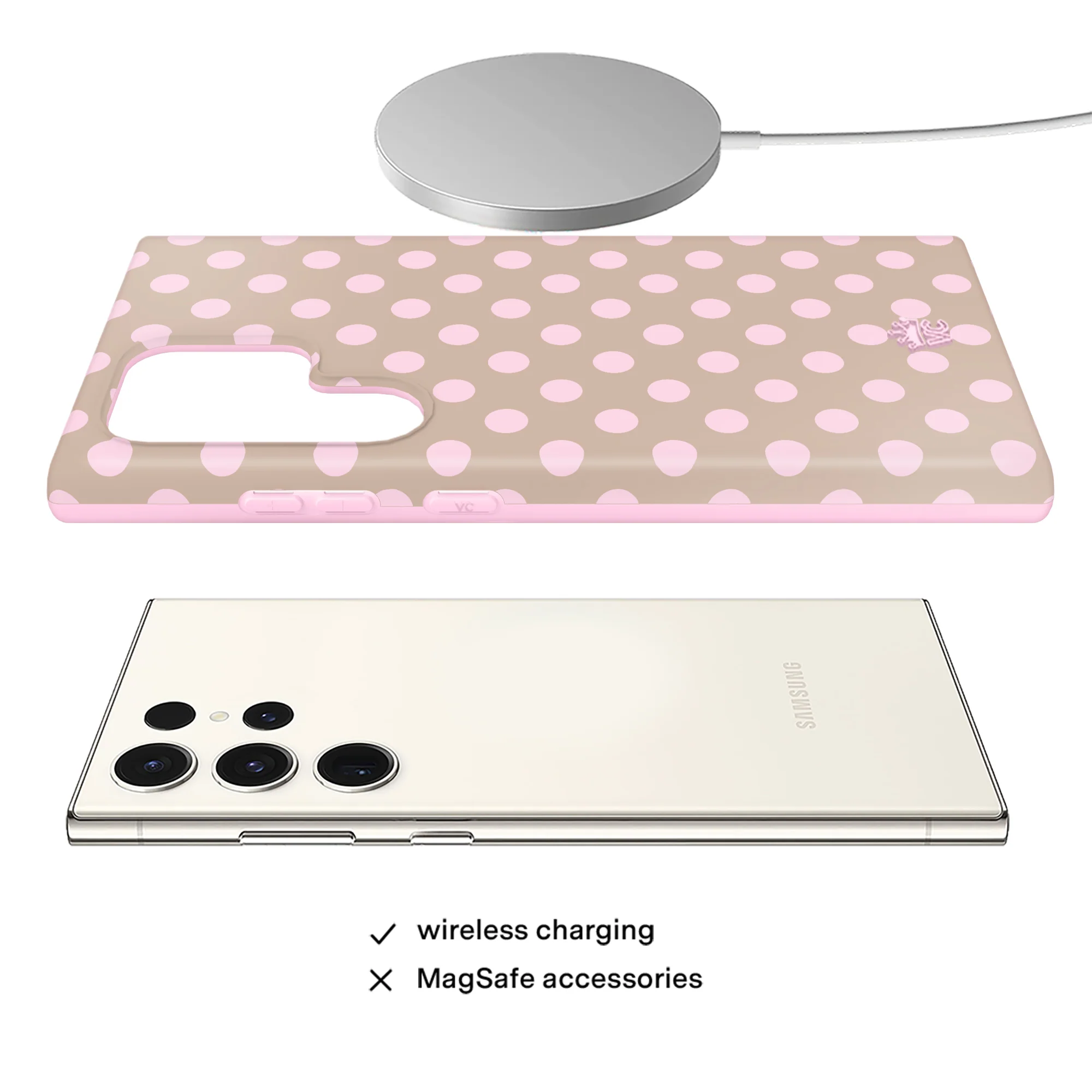 Brown Sugar Polka Dot Samsung Case - Image 44