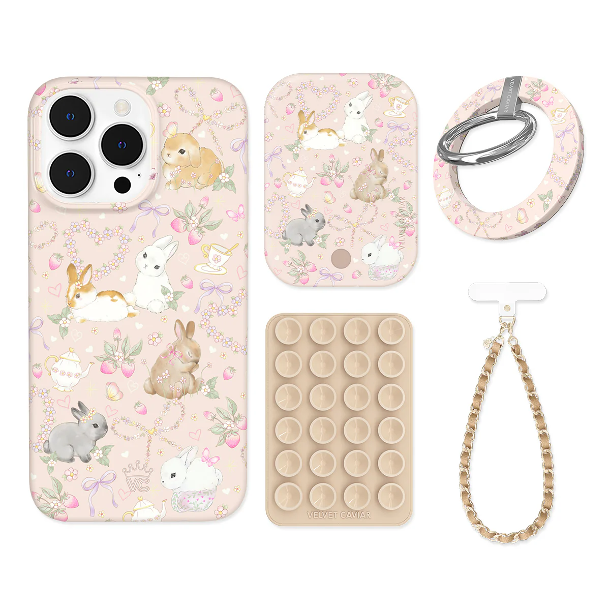 Bunnies & Bows iPhone Bundle Set - Grip - Image 10
