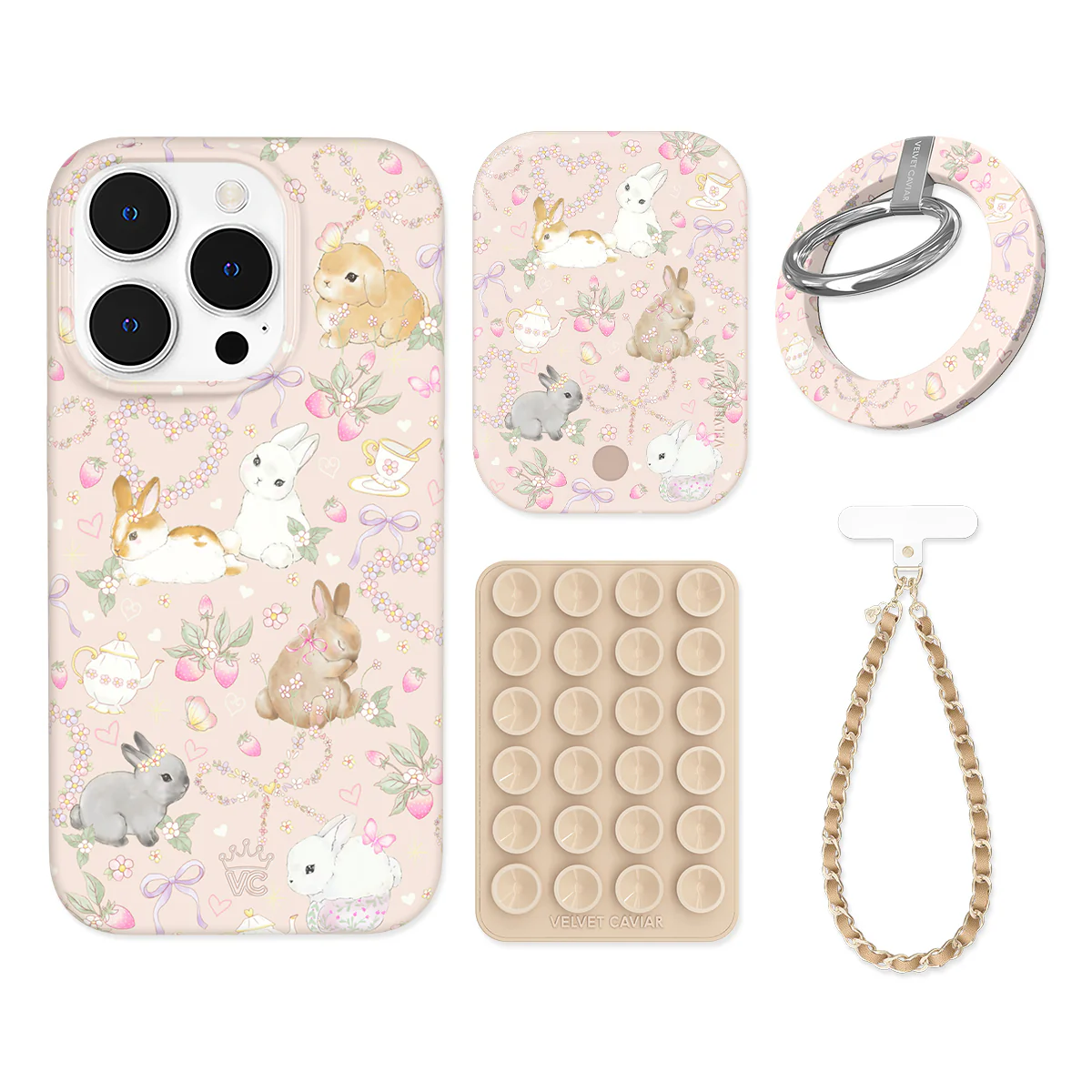 Bunnies & Bows iPhone Bundle Set - Grip - Image 11