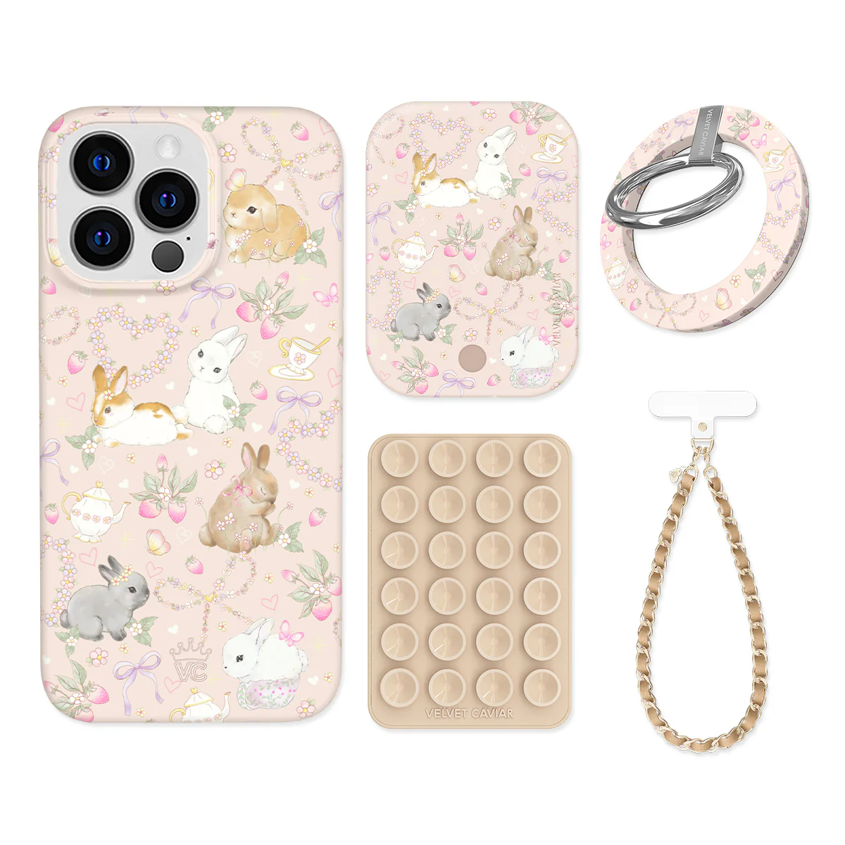 Bunnies & Bows iPhone Bundle Set - Grip - Image 13