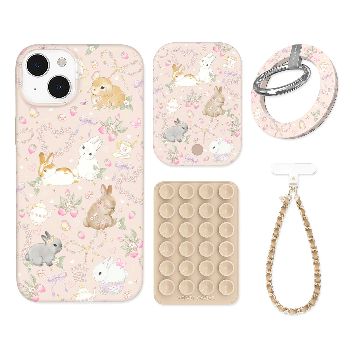 Bunnies & Bows iPhone Bundle Set - Grip - Image 15