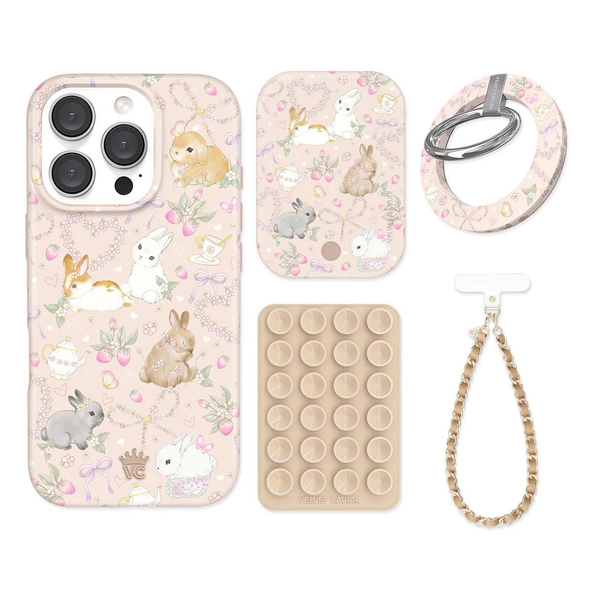 Bunnies & Bows iPhone Bundle Set - Grip - Image 2