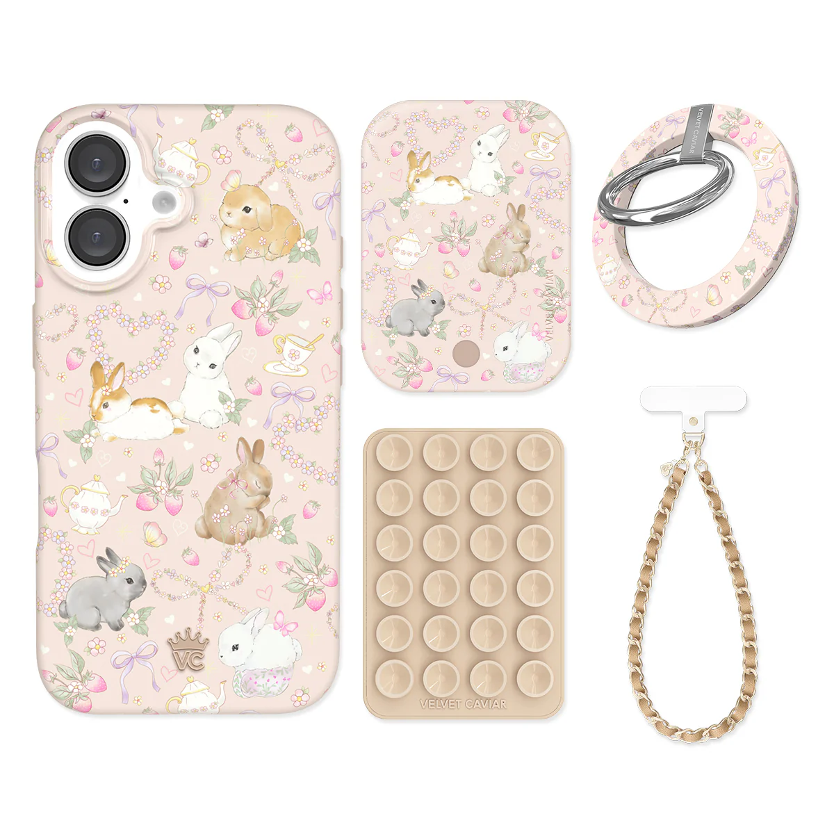 Bunnies & Bows iPhone Bundle Set - Grip - Image 3