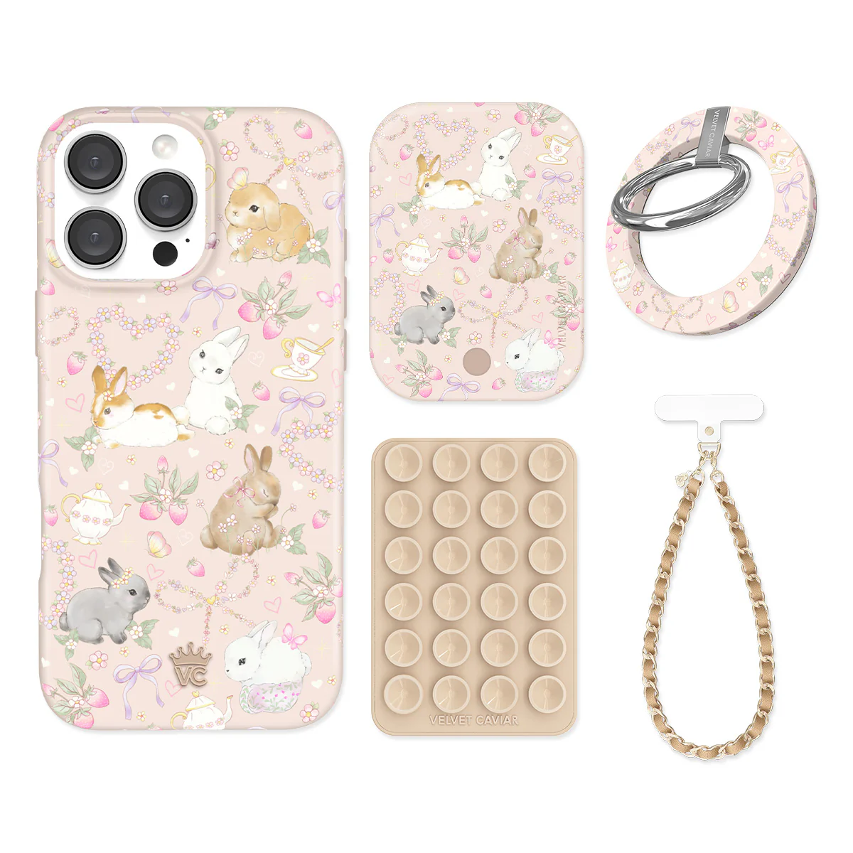 Bunnies & Bows iPhone Bundle Set - Grip - Image 4