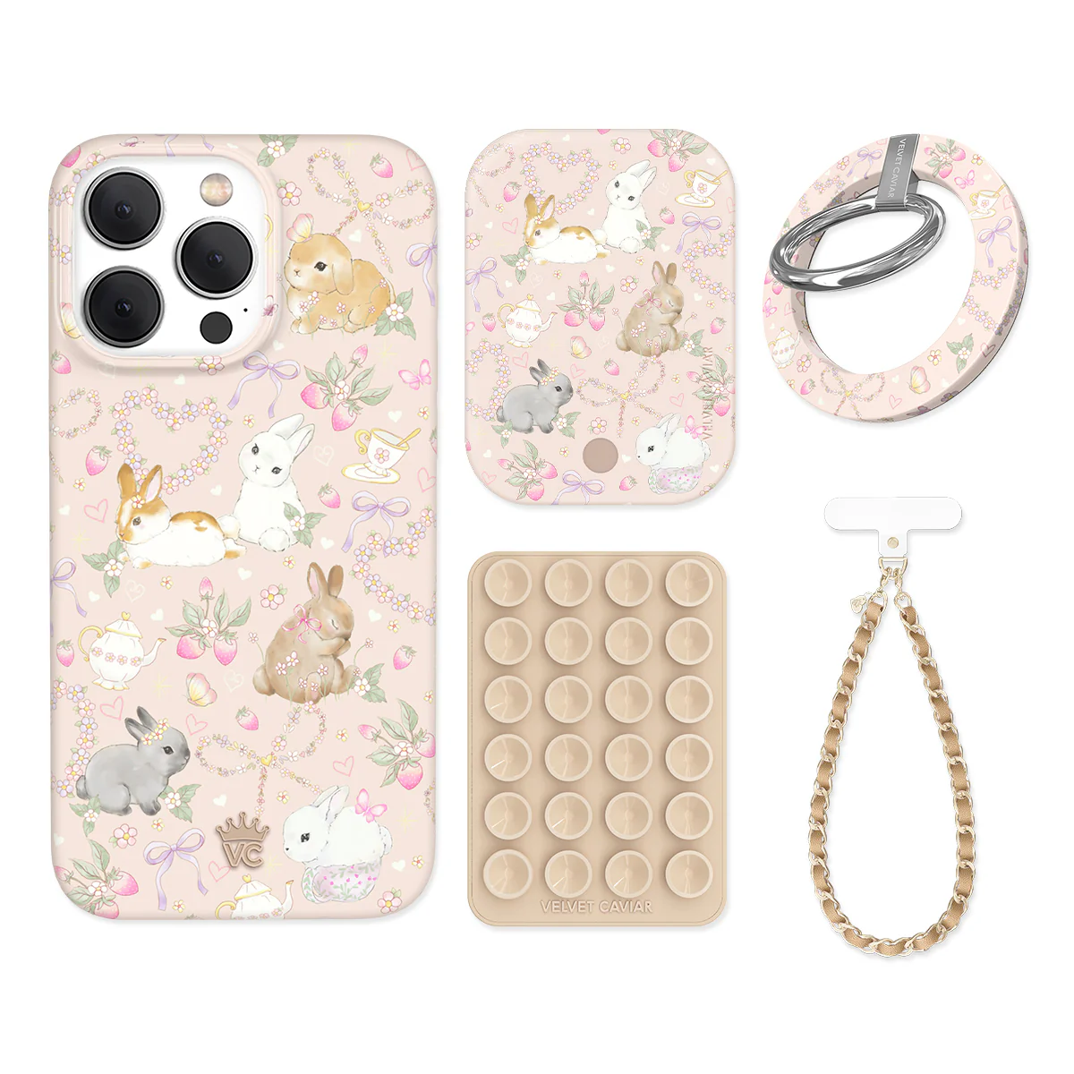 Bunnies & Bows iPhone Bundle Set - Grip - Image 6