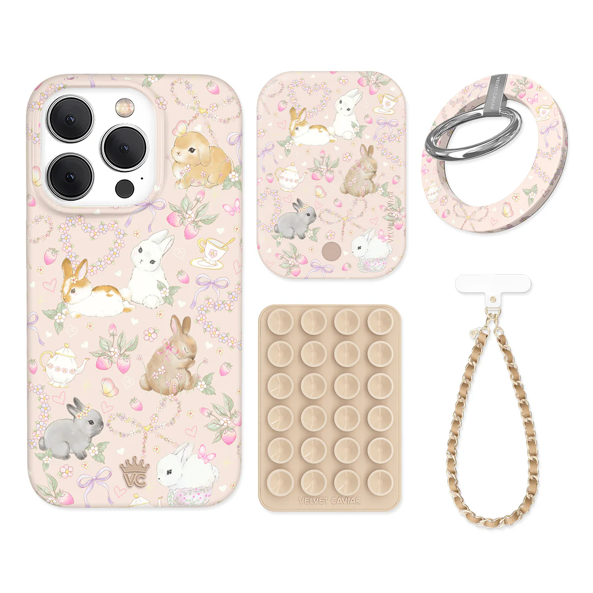 Bunnies & Bows iPhone Bundle Set - Grip - Image 7
