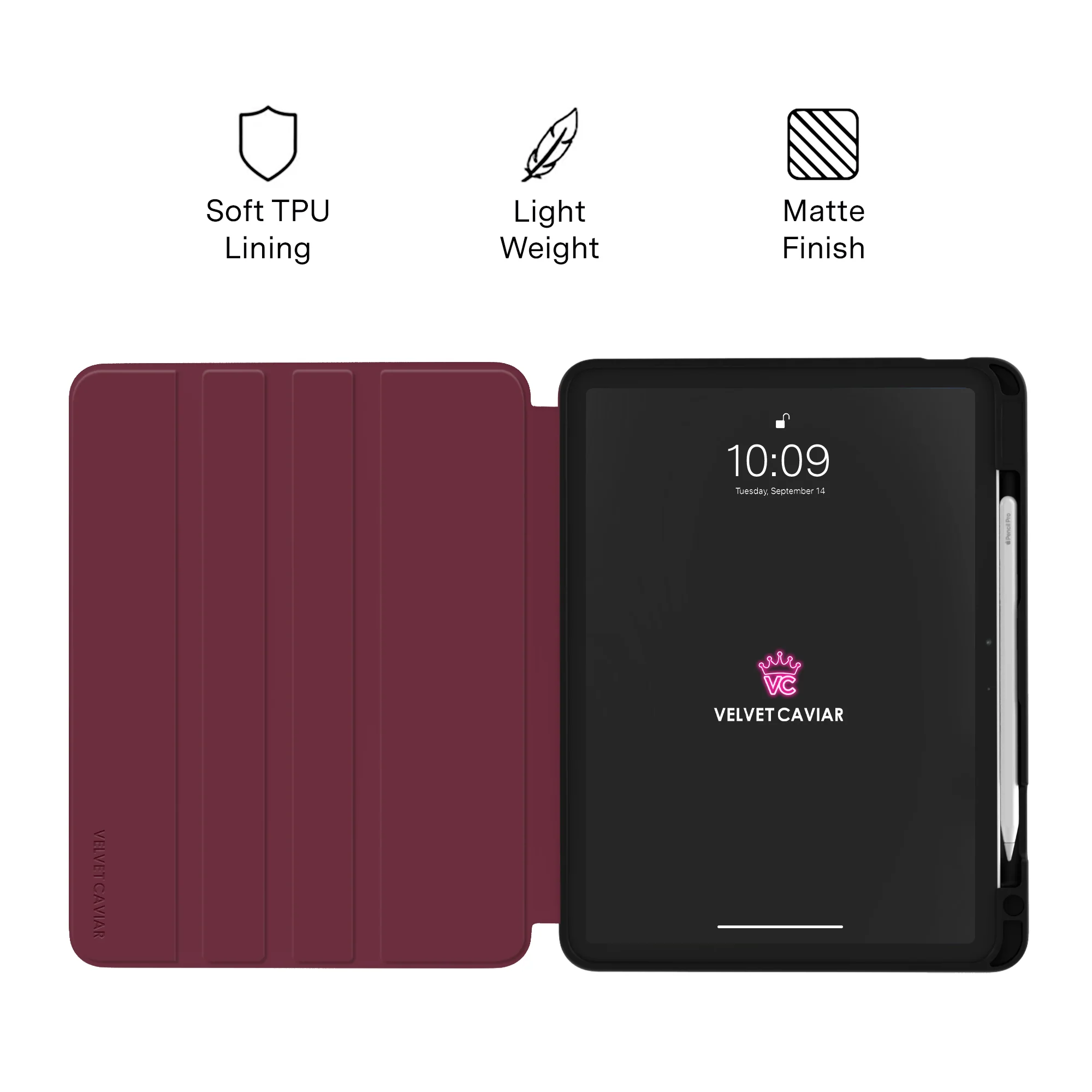 Burgundy 1990 iPad Case - Image 12