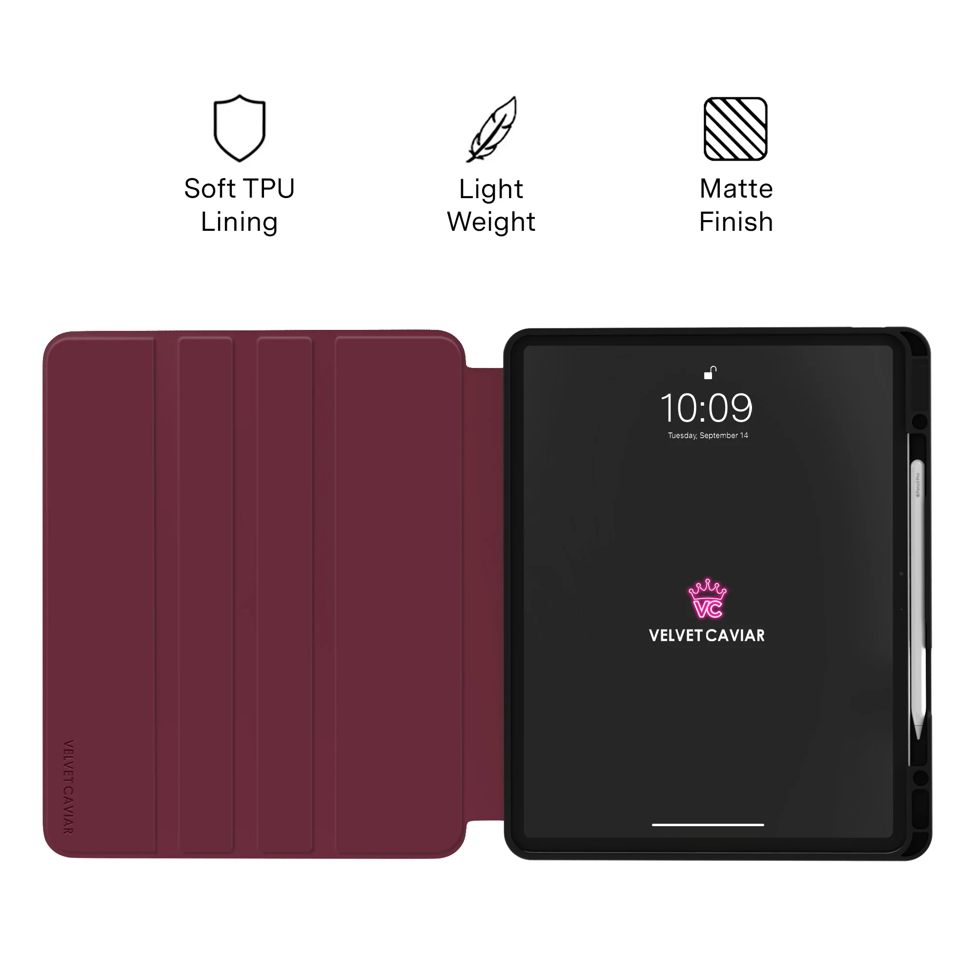 Burgundy 1990 iPad Case - Image 24