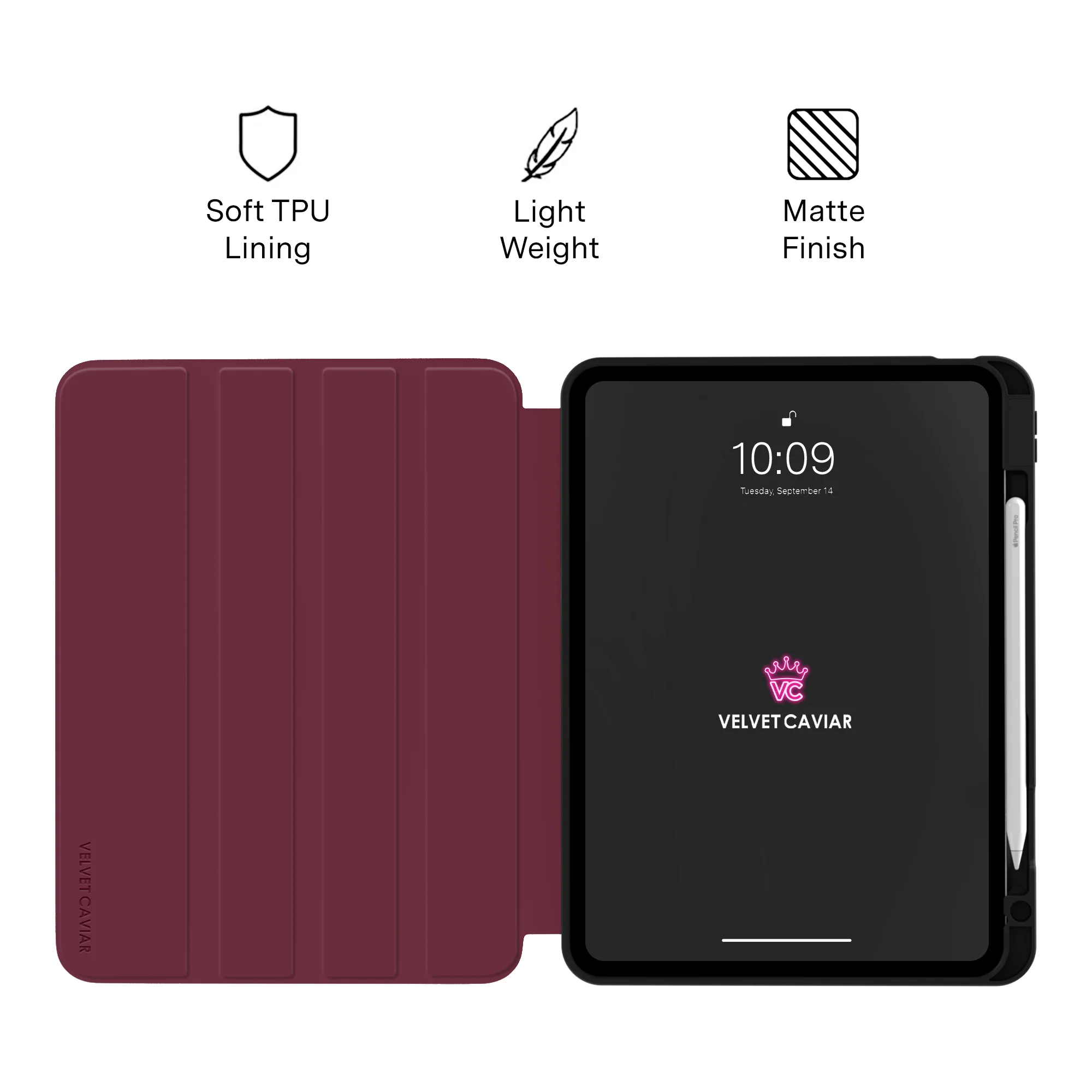 Burgundy 1990 iPad Case - Image 30