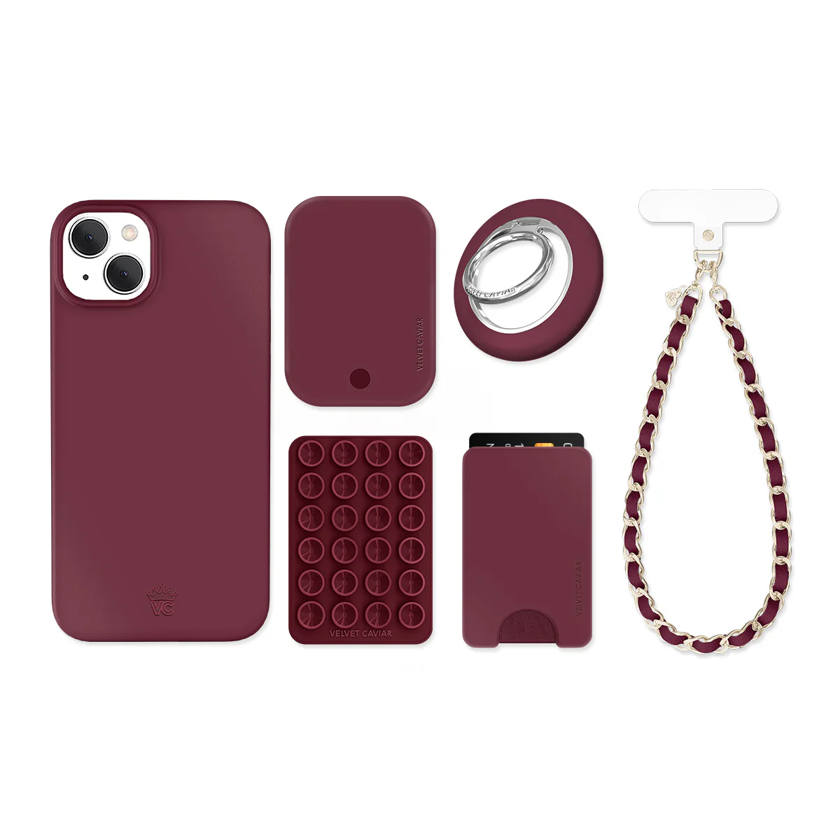 Burgundy 1990 iPhone Bundle Set - Image 11