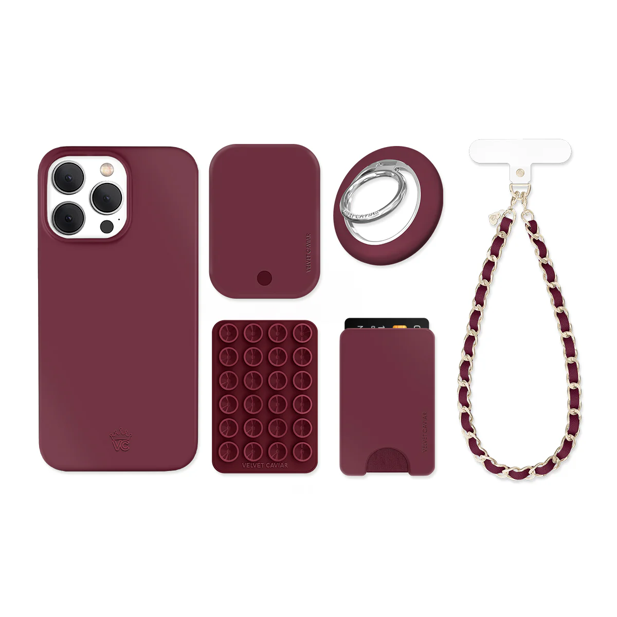 Burgundy 1990 iPhone Bundle Set - Image 12