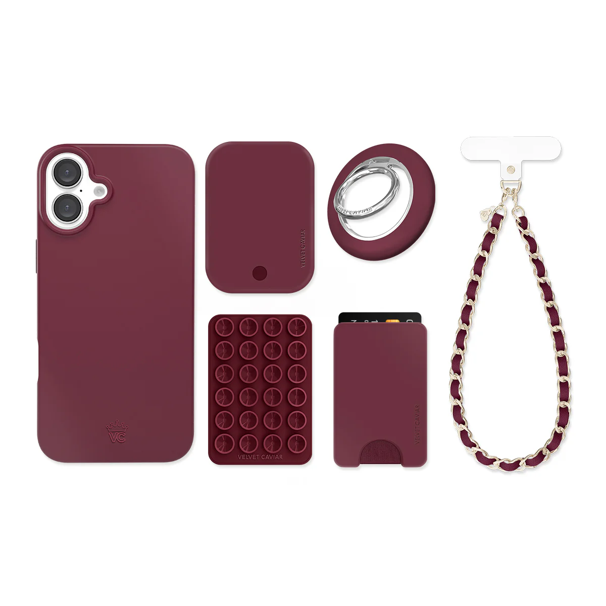 Burgundy 1990 iPhone Bundle Set - Image 15