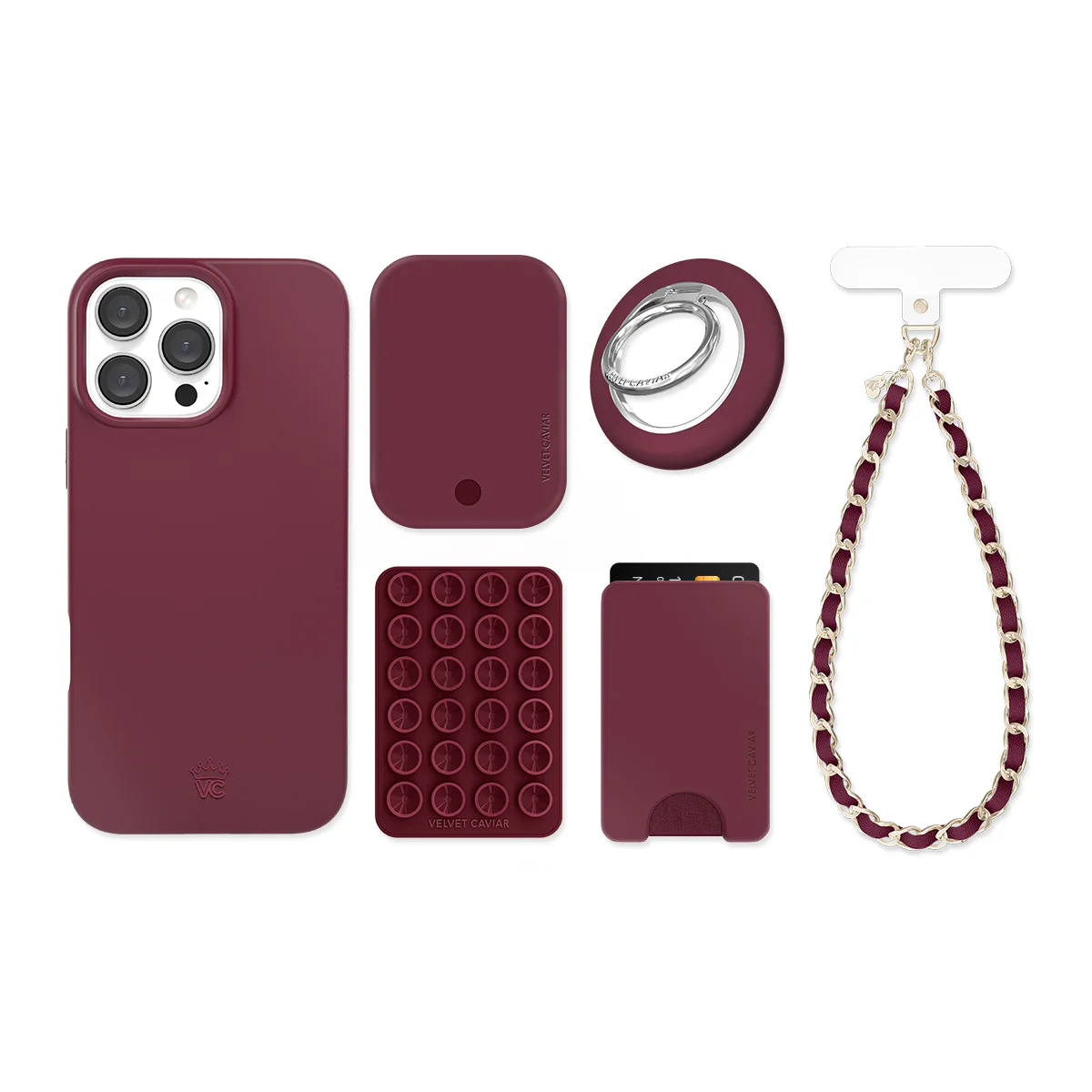 Burgundy 1990 iPhone Bundle Set - Image 16