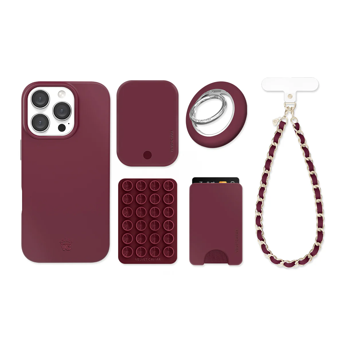 Burgundy 1990 iPhone Bundle Set - Image 17