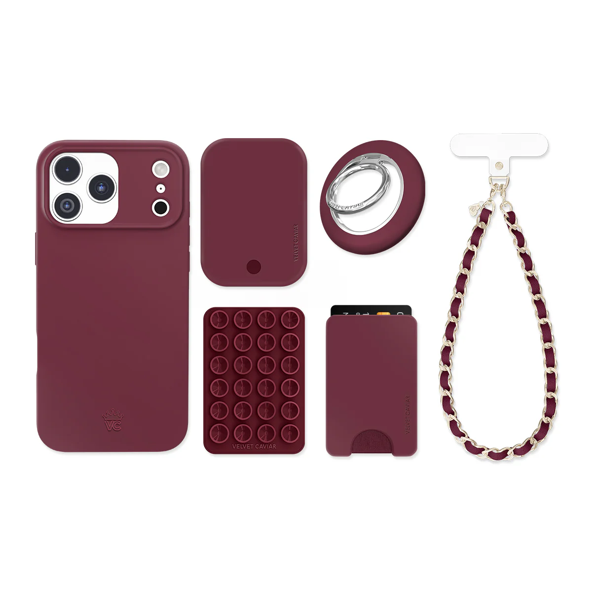 Burgundy 1990 iPhone Bundle Set - Image 19