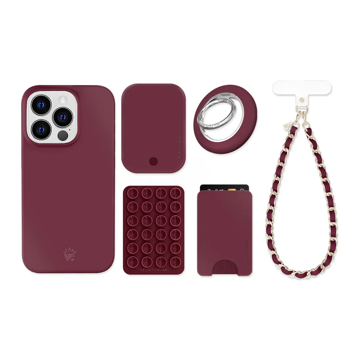 Burgundy 1990 iPhone Bundle Set - Image 2