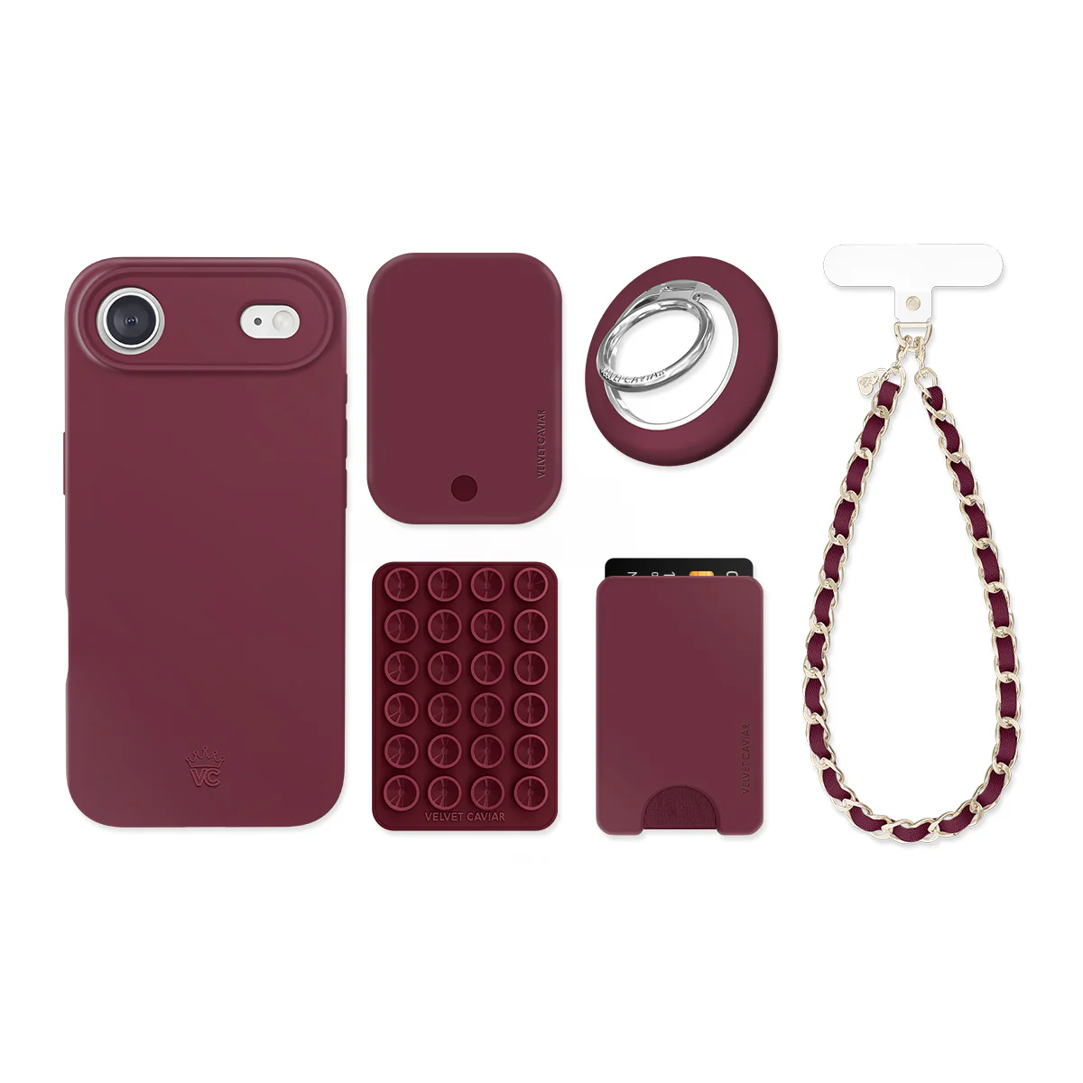 Burgundy 1990 iPhone Bundle Set - Image 20