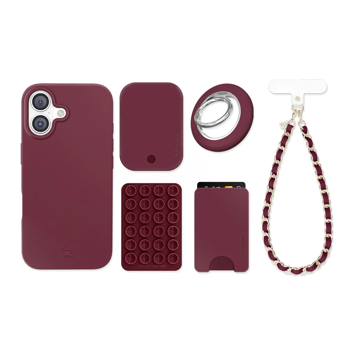 Burgundy 1990 iPhone Bundle Set - Image 22