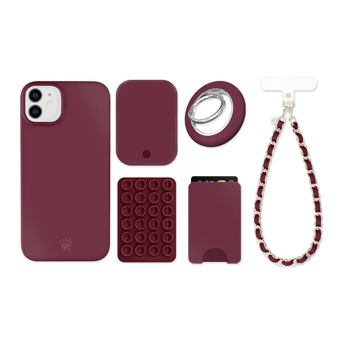 Burgundy 1990 iPhone Bundle Set - Image 3