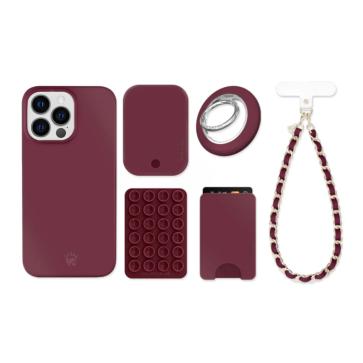 Burgundy 1990 iPhone Bundle Set - Image 4