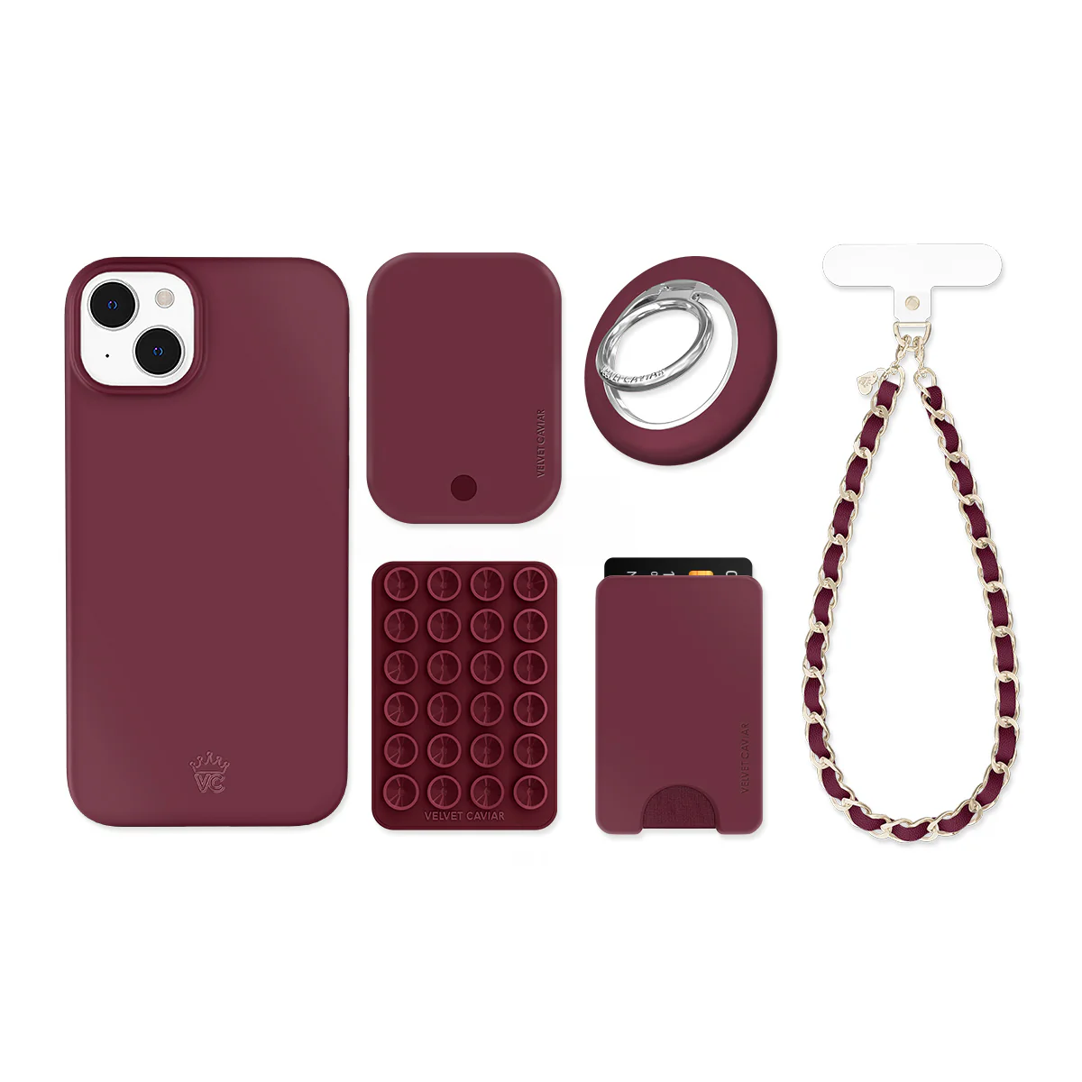 Burgundy 1990 iPhone Bundle Set - Image 7