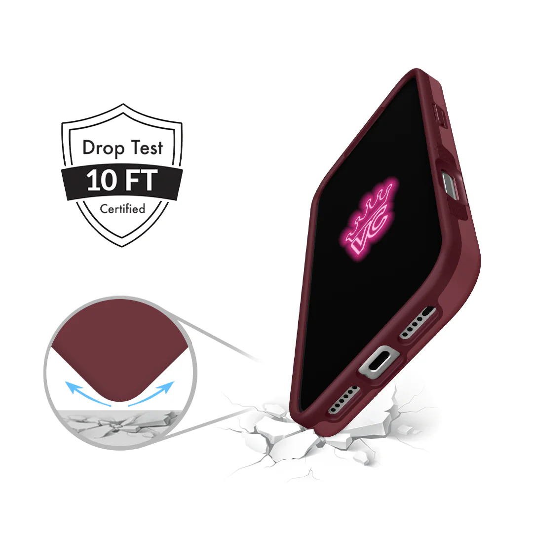 Burgundy 1990 iPhone Case - Image 110