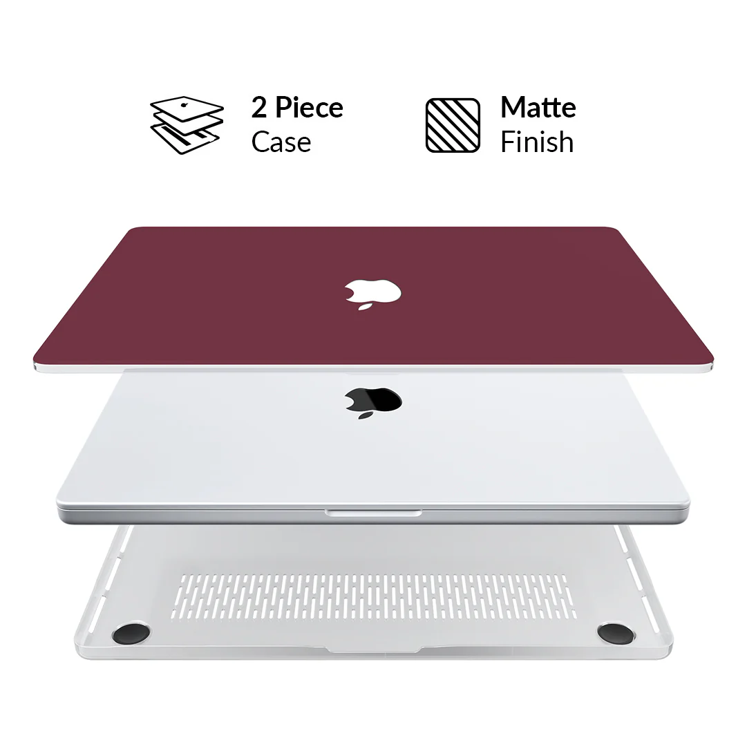 Burgundy 1990 MacBook Case - Image 14