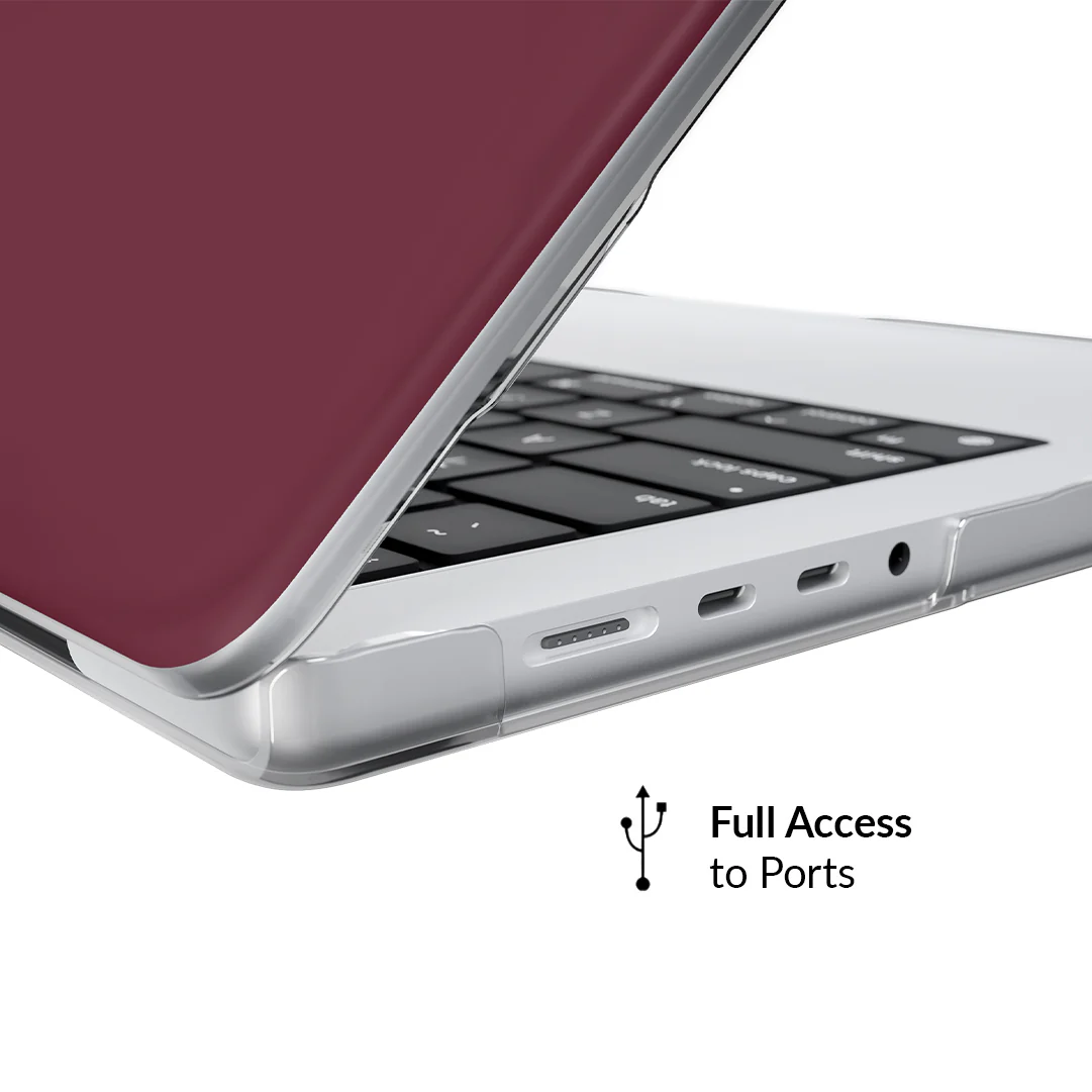 Burgundy 1990 MacBook Case - Image 15