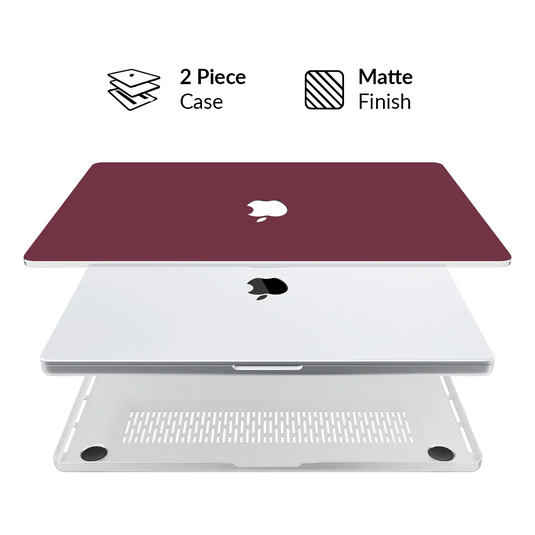 Burgundy 1990 MacBook Case - Image 26