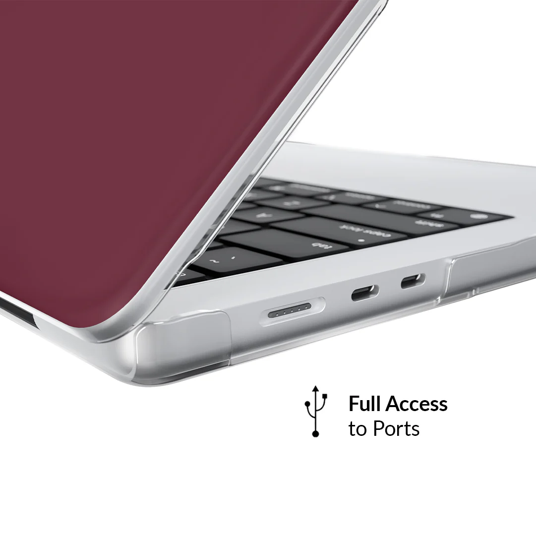 Burgundy 1990 MacBook Case - Image 3