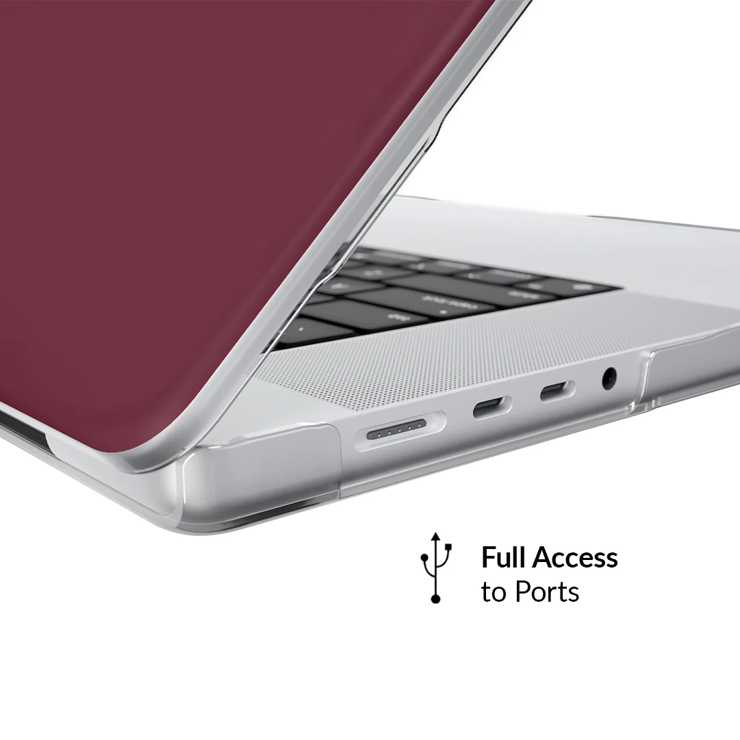 Burgundy 1990 MacBook Case - Image 33