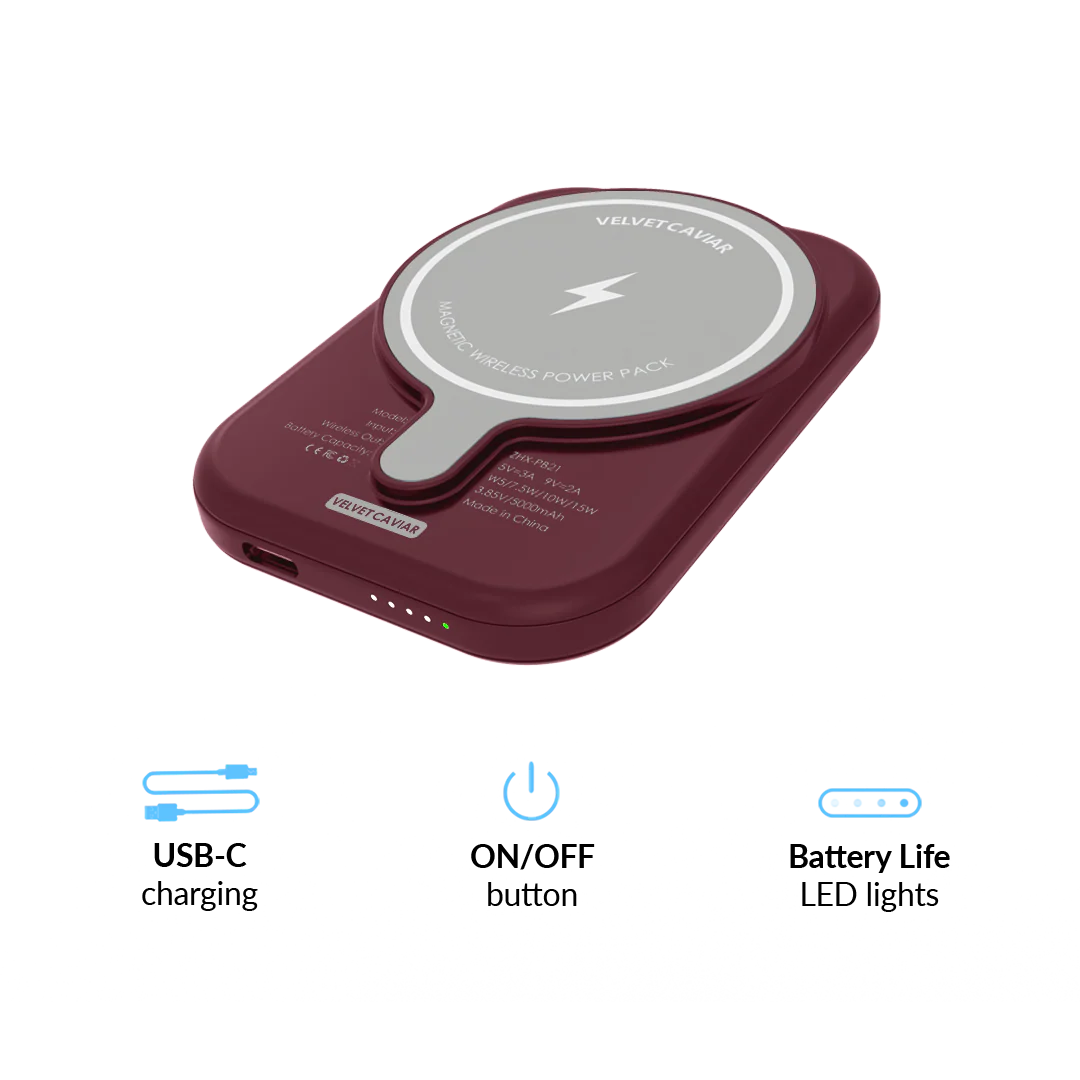 Burgundy 1990 MagSafe Battery Power Pack - Image 5